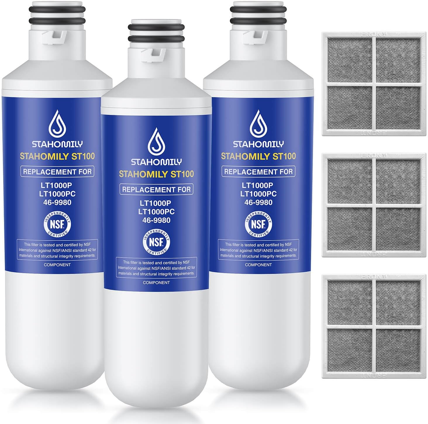 LT1000P Water Filter for LG LT1000P LMXS28626S Kenmore 46-9980 3 Combo