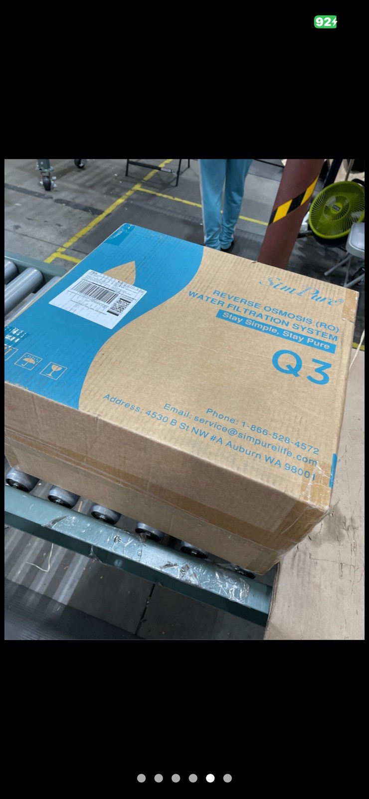 New. SimPure Q3-600T 600GPD 8-Stage Tankless RO System