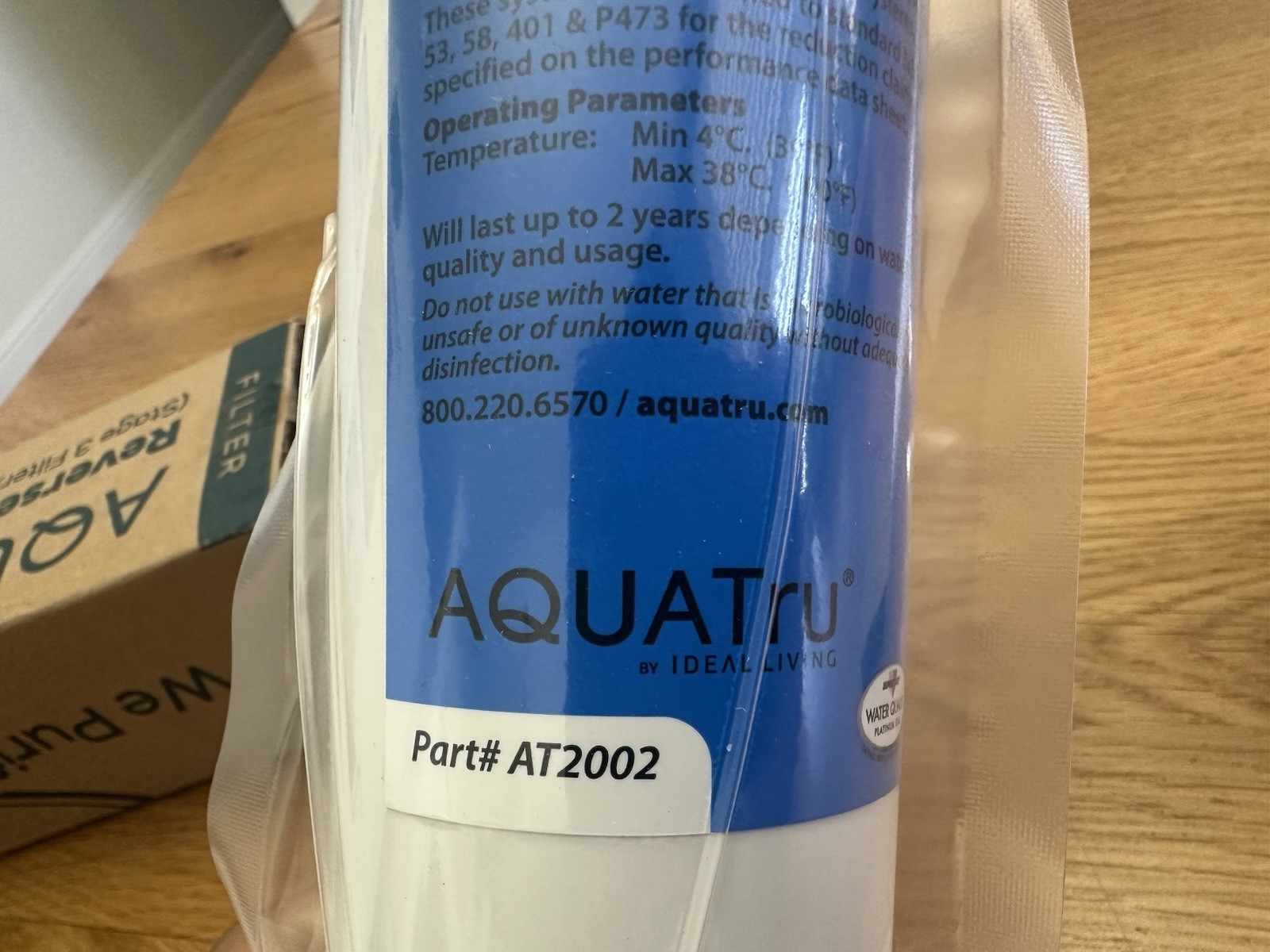 AQUATru AT2002 Reverse Osmosis Stage 3 Replacement Water Filter