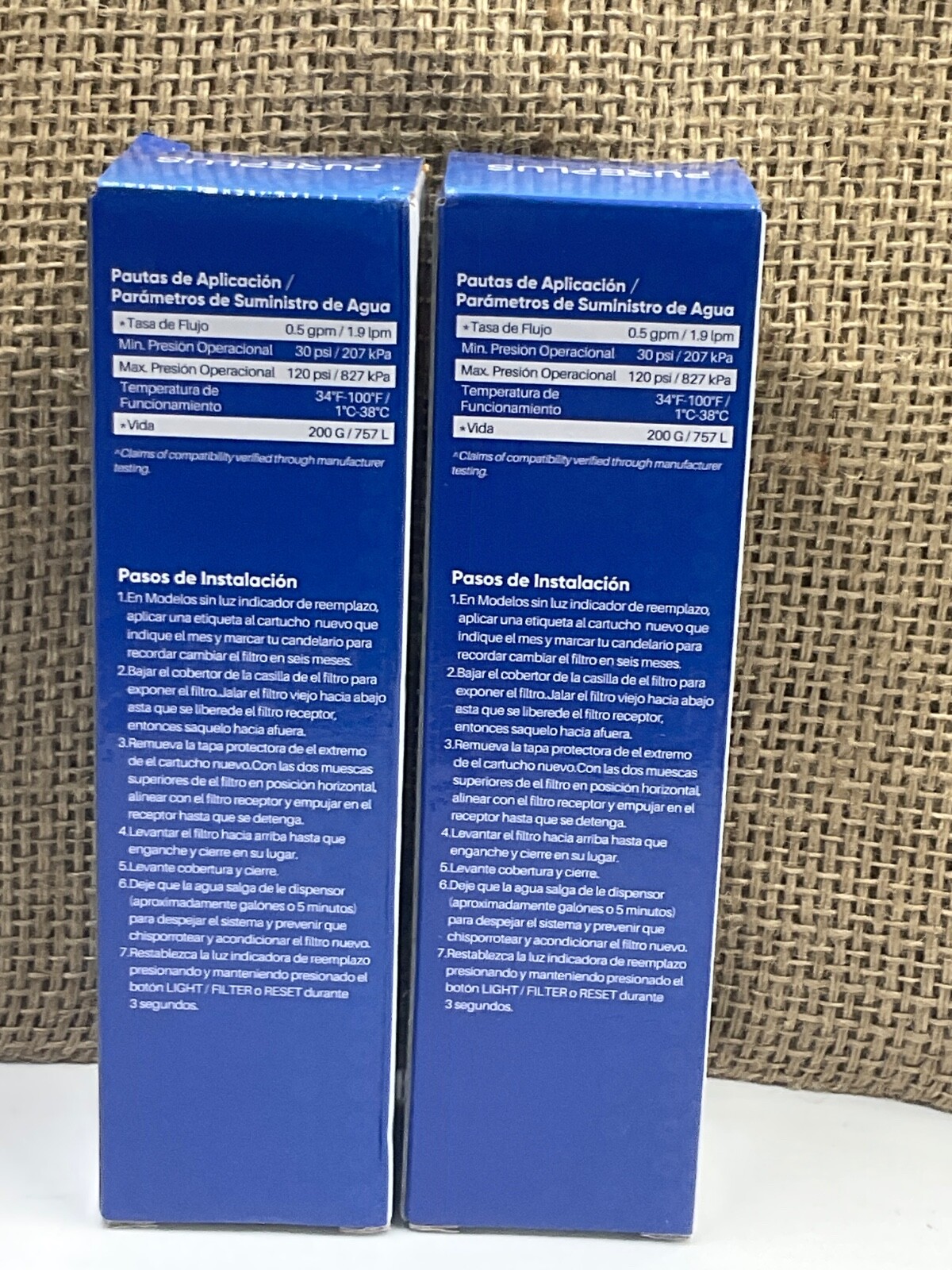 PurePlus Replacement Water Filter PP-RWF 1200A NEW SEALED- Lot of 2