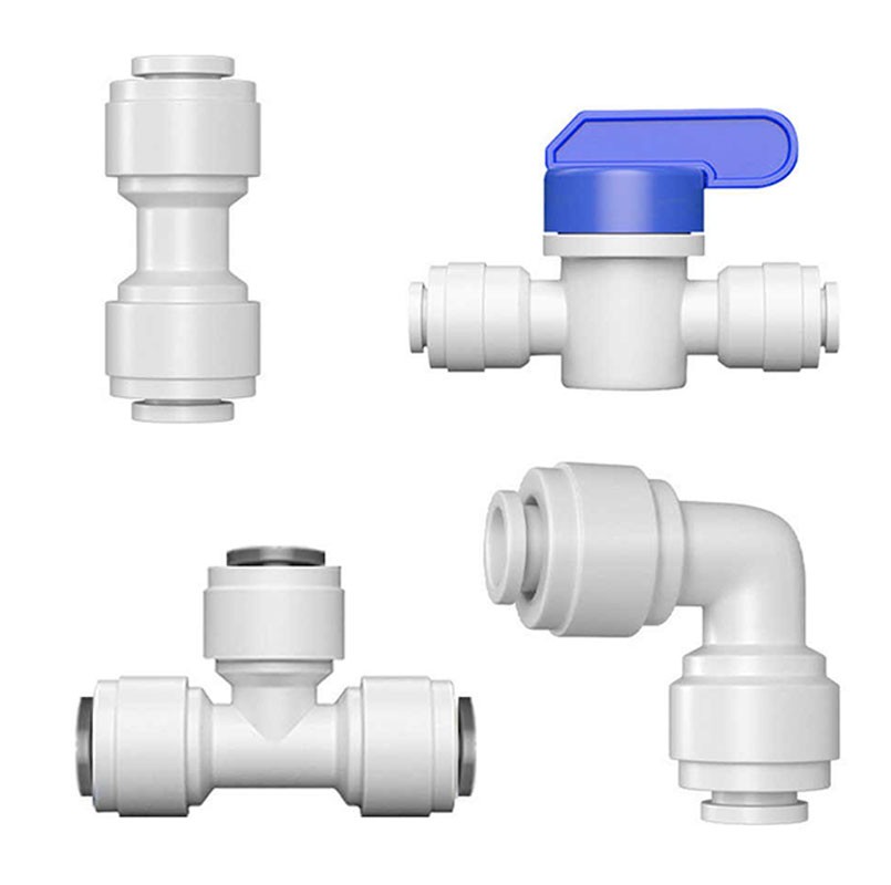 Push Fit Pipe Tube Connector Reducers Straight Fitting 1/4″ 3/8″ 1/2″ 3/4″~5/8″