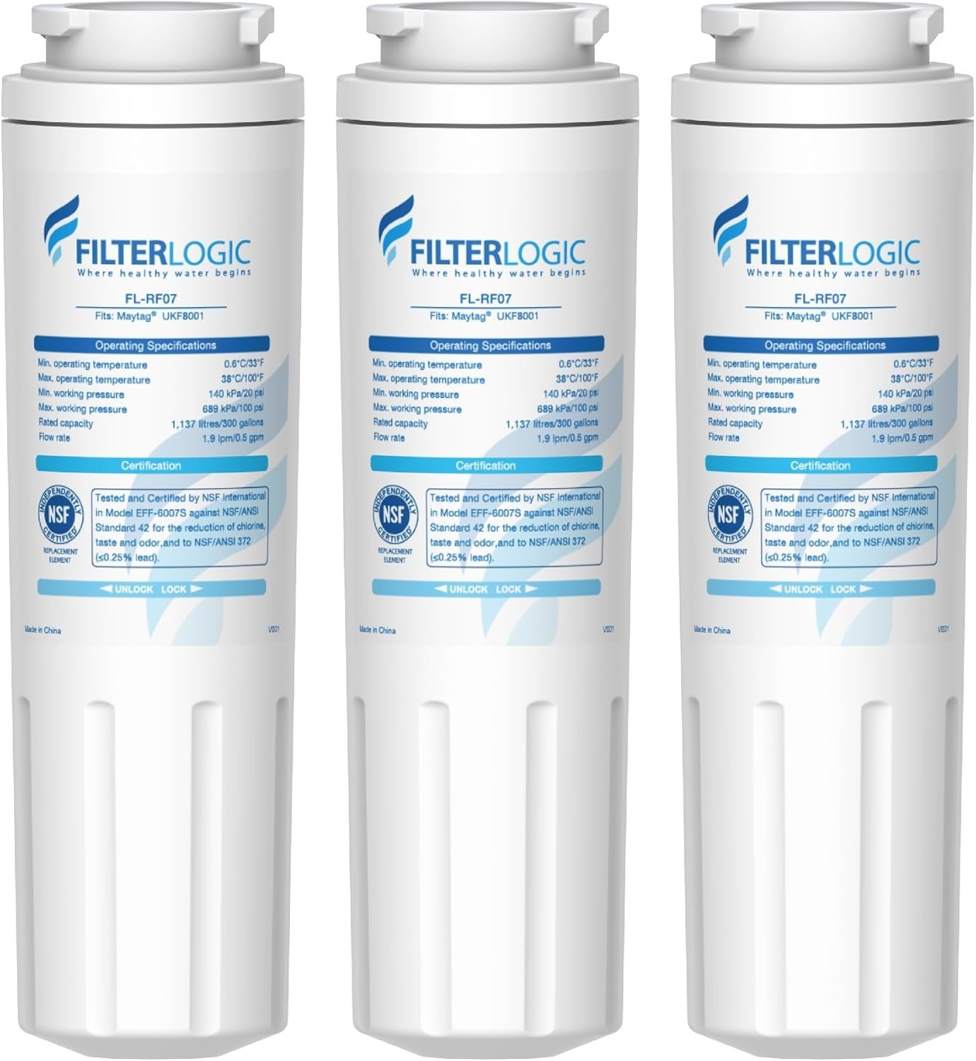 Cleaner Water Guaranteed: 3 Pack Replacement Filters for Multiple Brands