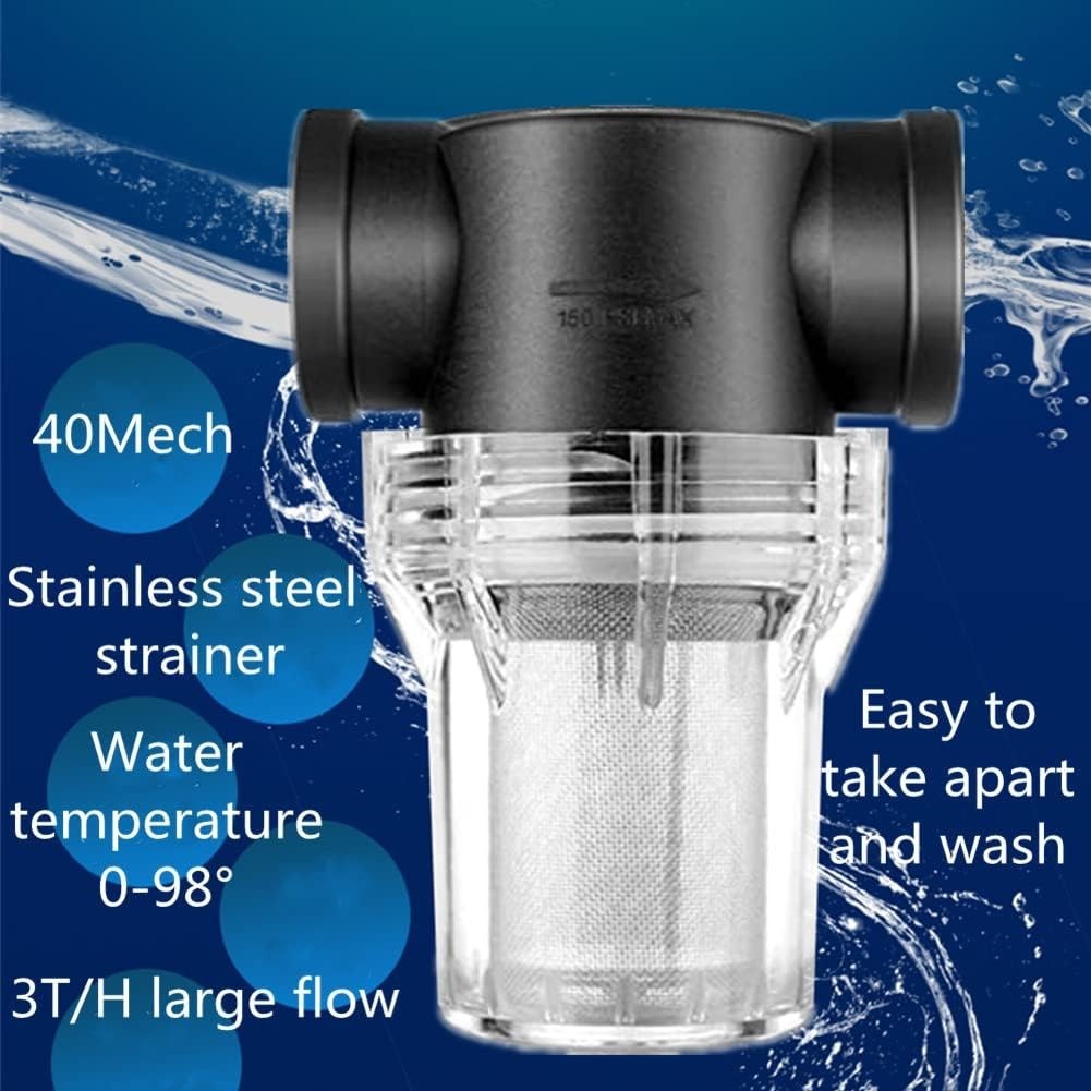 Stainless Steel Inline Sediment Filter 3/4 Inch for Garden Hose