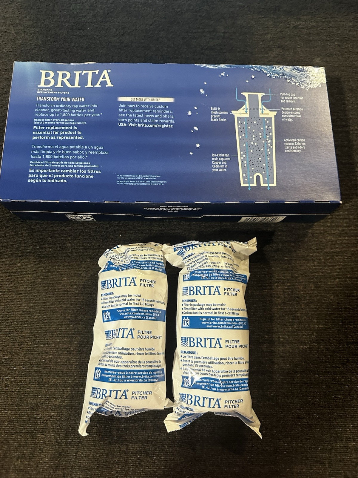 Brita 987554 Standard Replacement Filters 10 pack Missing 3 Total 7