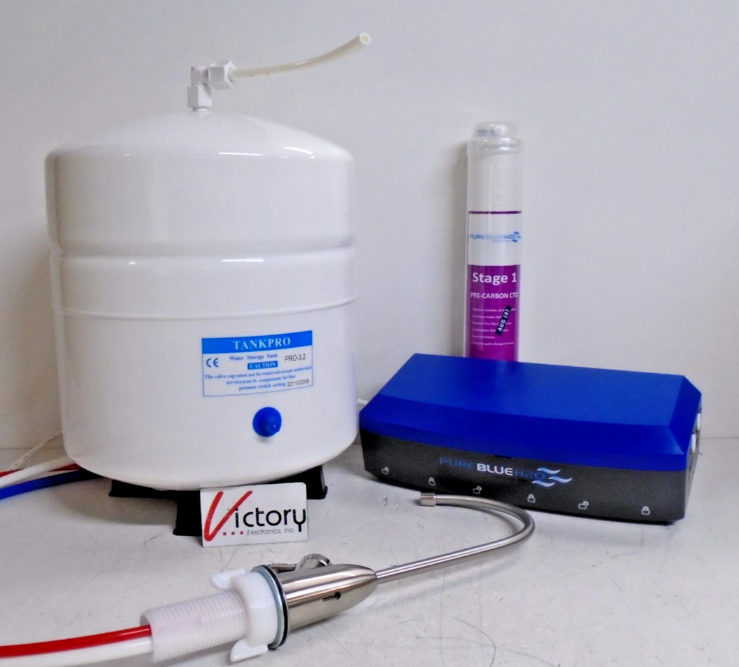 PureBlue H2O Reverse Osmosis Filtration System | PB-TLRO3H80T w/Stage 1 Filter