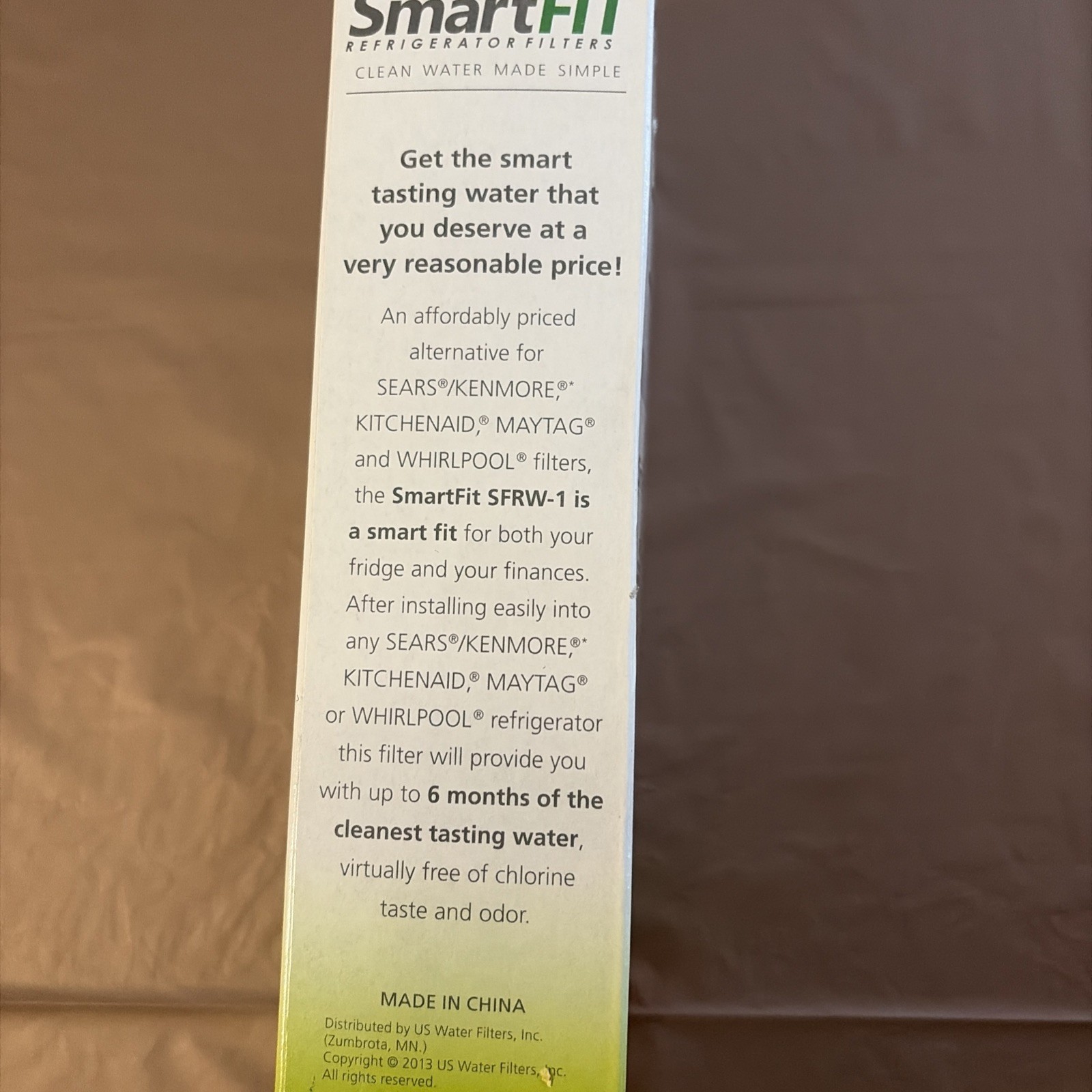 2-Pack SmartFit Refrigerator Filter SFRW-1 for Whirlpool 4396508, FREE SHIPPING