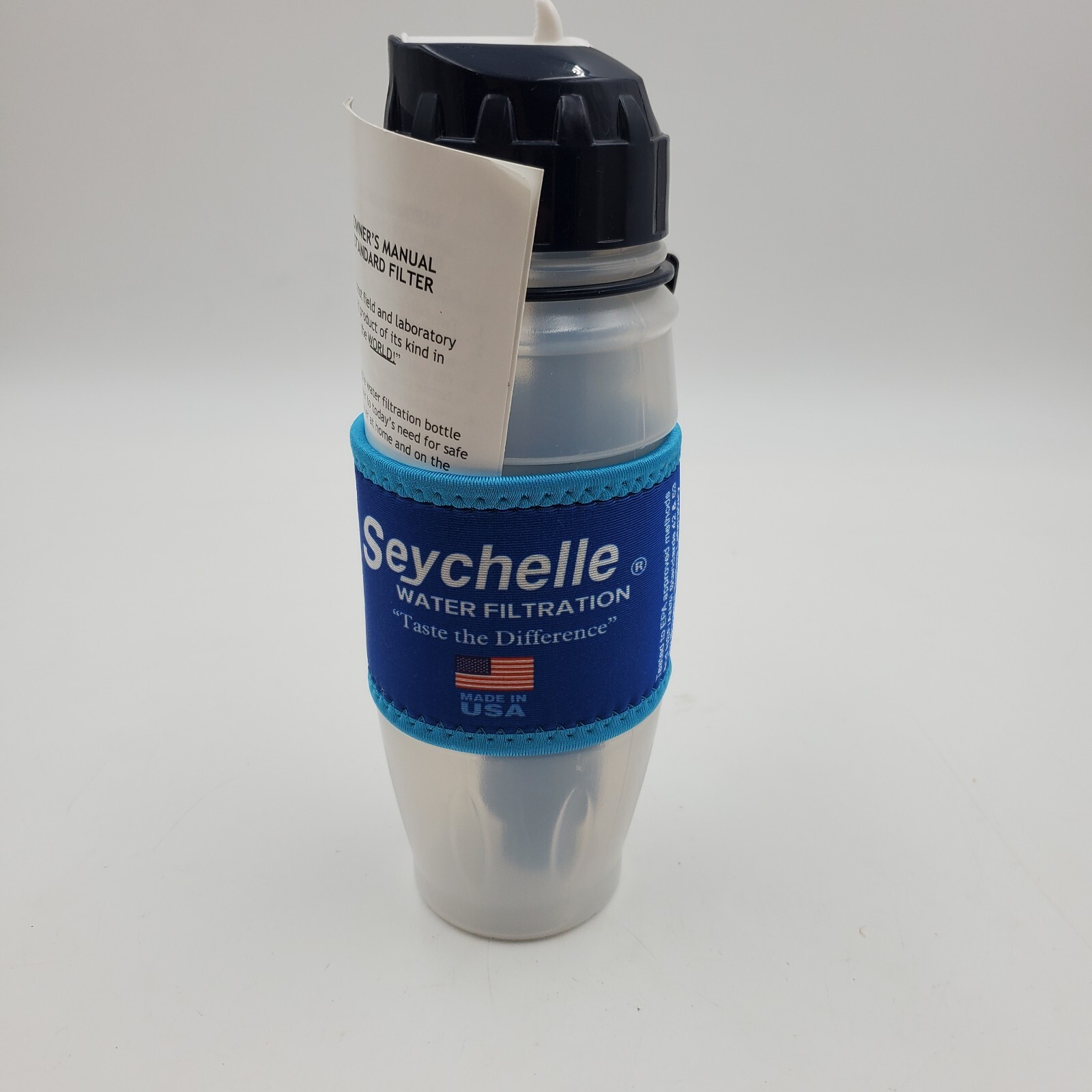 Seychelle 28 oz Flip Top Water Bottle – Filters Virus Bacteria & Radiation