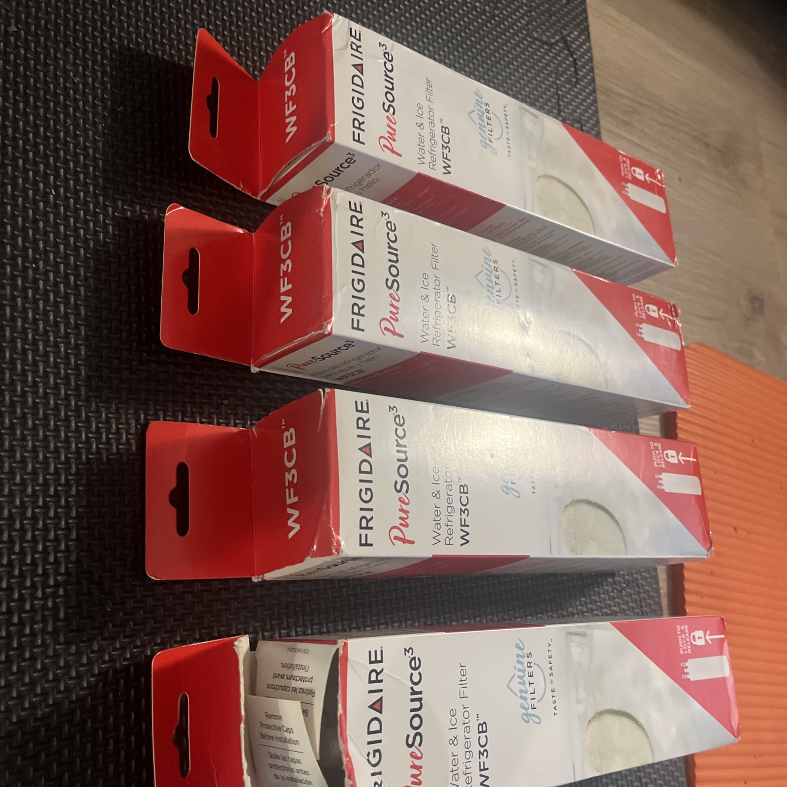 4 PACK New Frigdaire WF3CB PureSource 3 Refrigerator Water Filter New/Unused