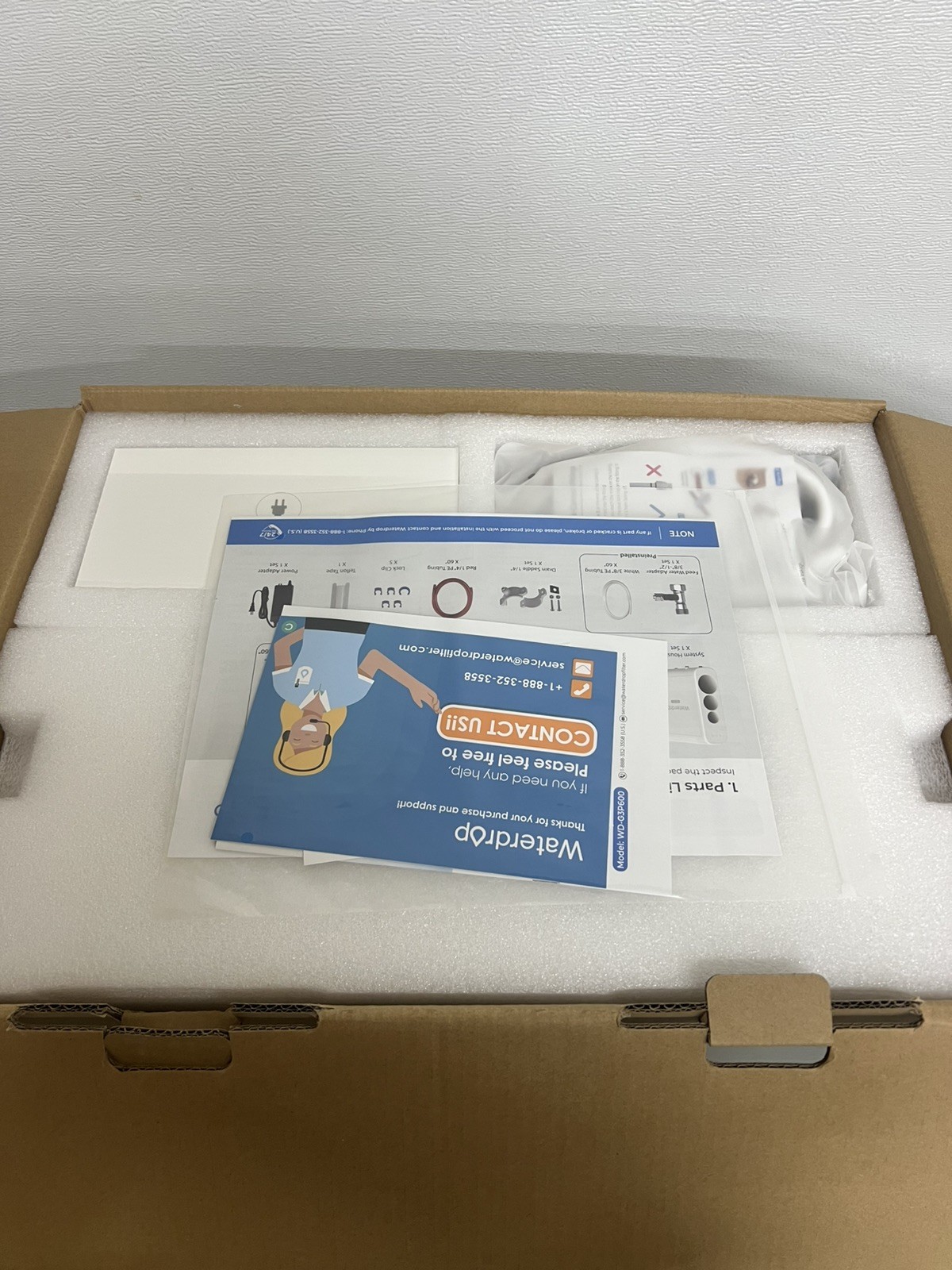 NEW WATERDROP UNDER SINK RO WATER FILTER SYSTEM WD-G3P600 WHITE (C15)