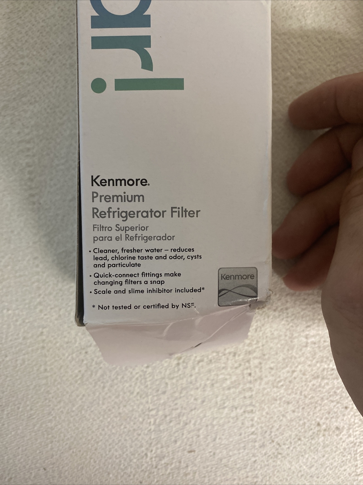 Kenmore 9990 Water Filter For Aqua Optima Evolve – White Sealed See Photos!!!!
