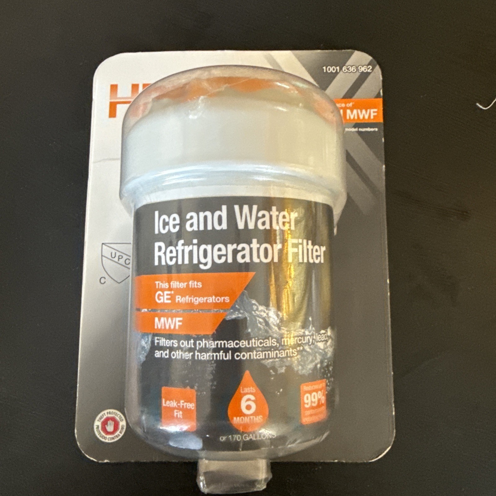 HDX HDX1PKDS0 Refrigerator Water Filter for GE Model MWF Appliances NEW