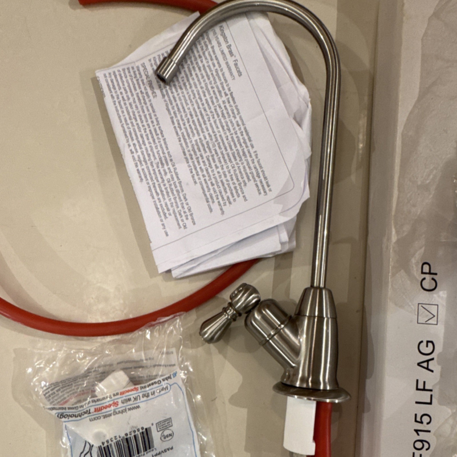Aquasana 3 Faucet Kit Silver 2 RO 1 UC for AQ-5100, AQ-5200, AQ-5300 F915 LF AG
