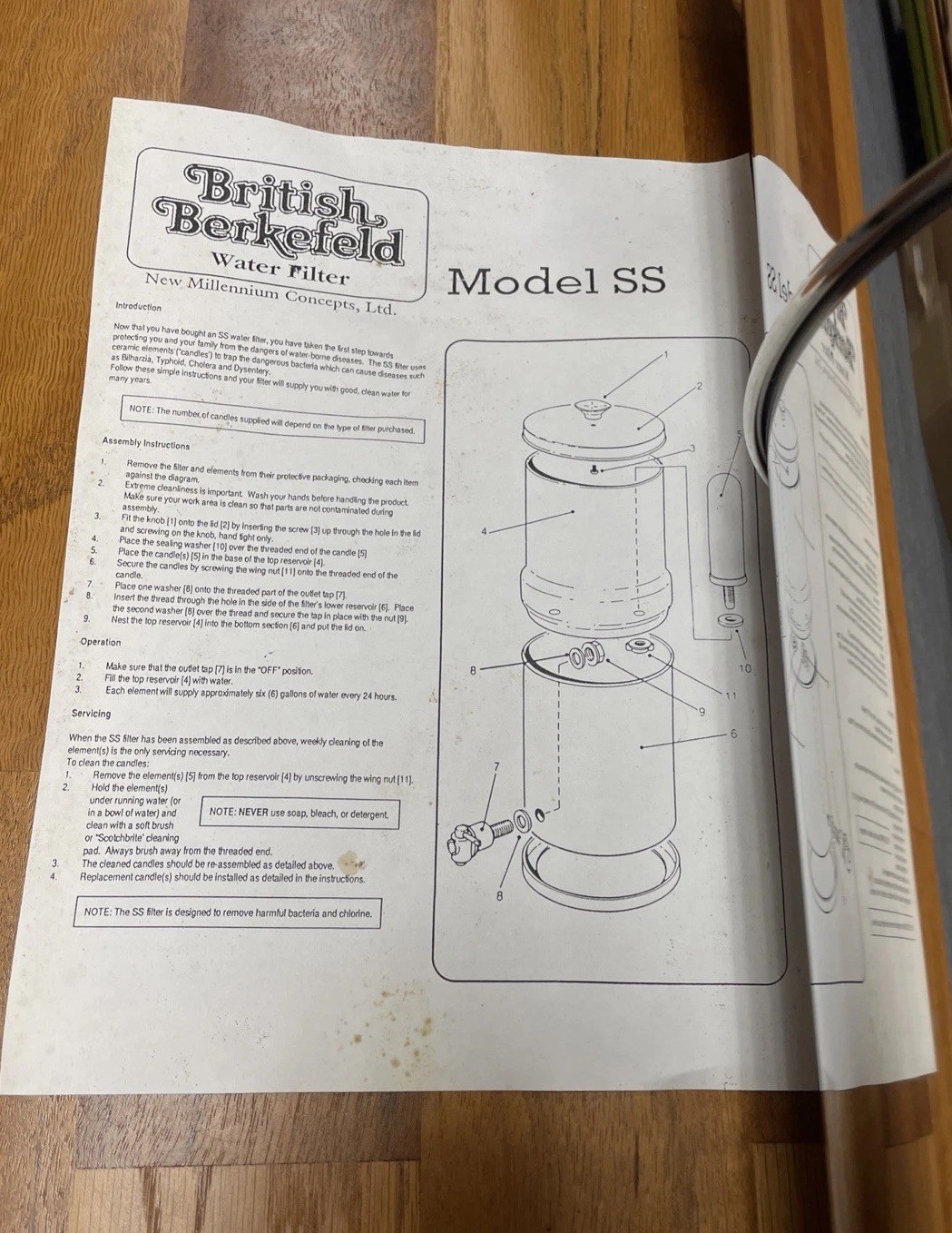 Big Berkey SS Water Filter 2.25 Gallon Stainless System British Berkefeld