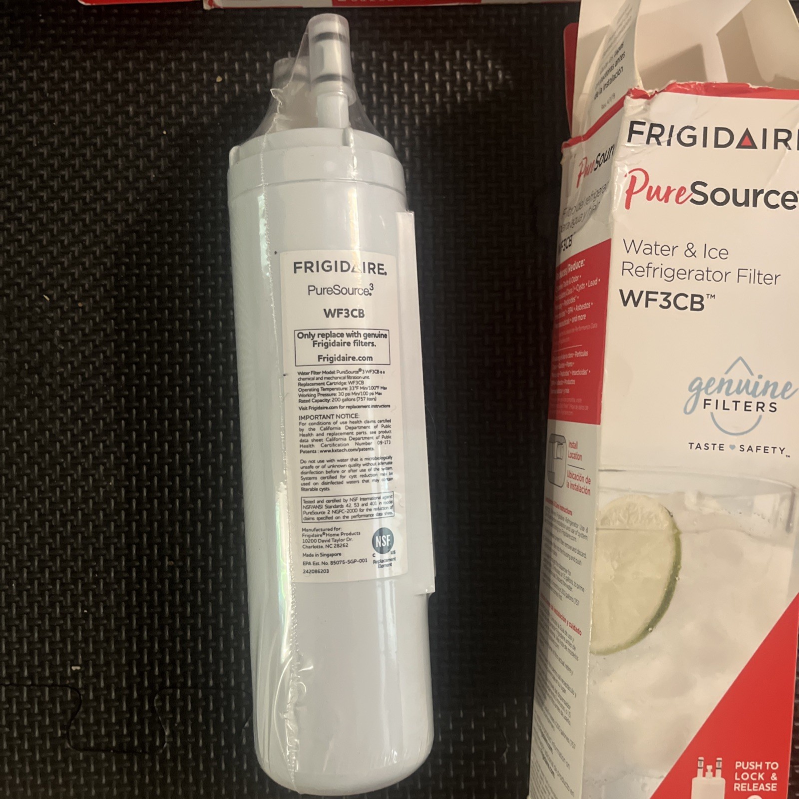 4 PACK New Frigdaire WF3CB PureSource 3 Refrigerator Water Filter New/Unused
