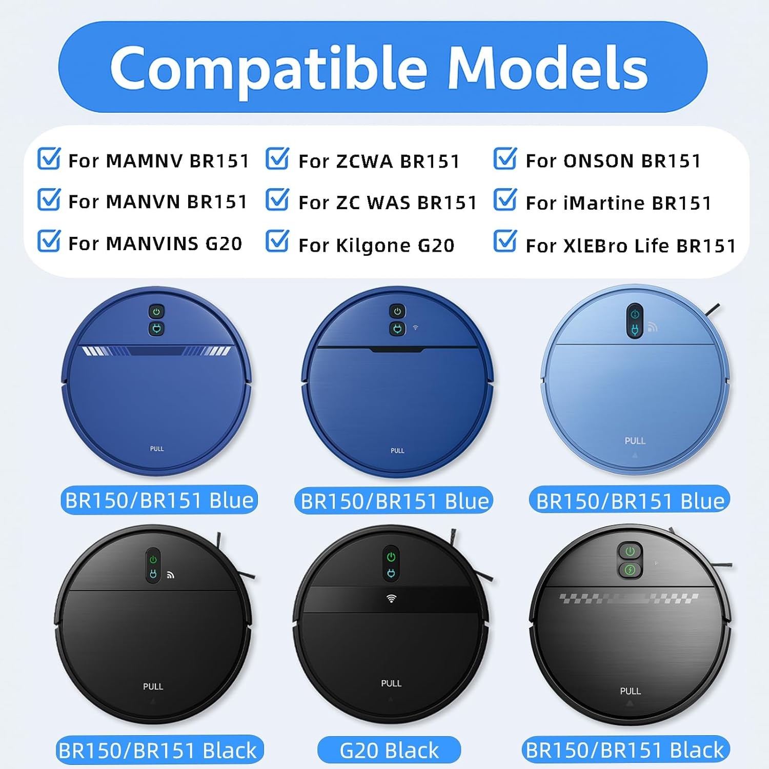 Replacement parts, suitable for ZCWA BR151, suitable for MANVINS G20