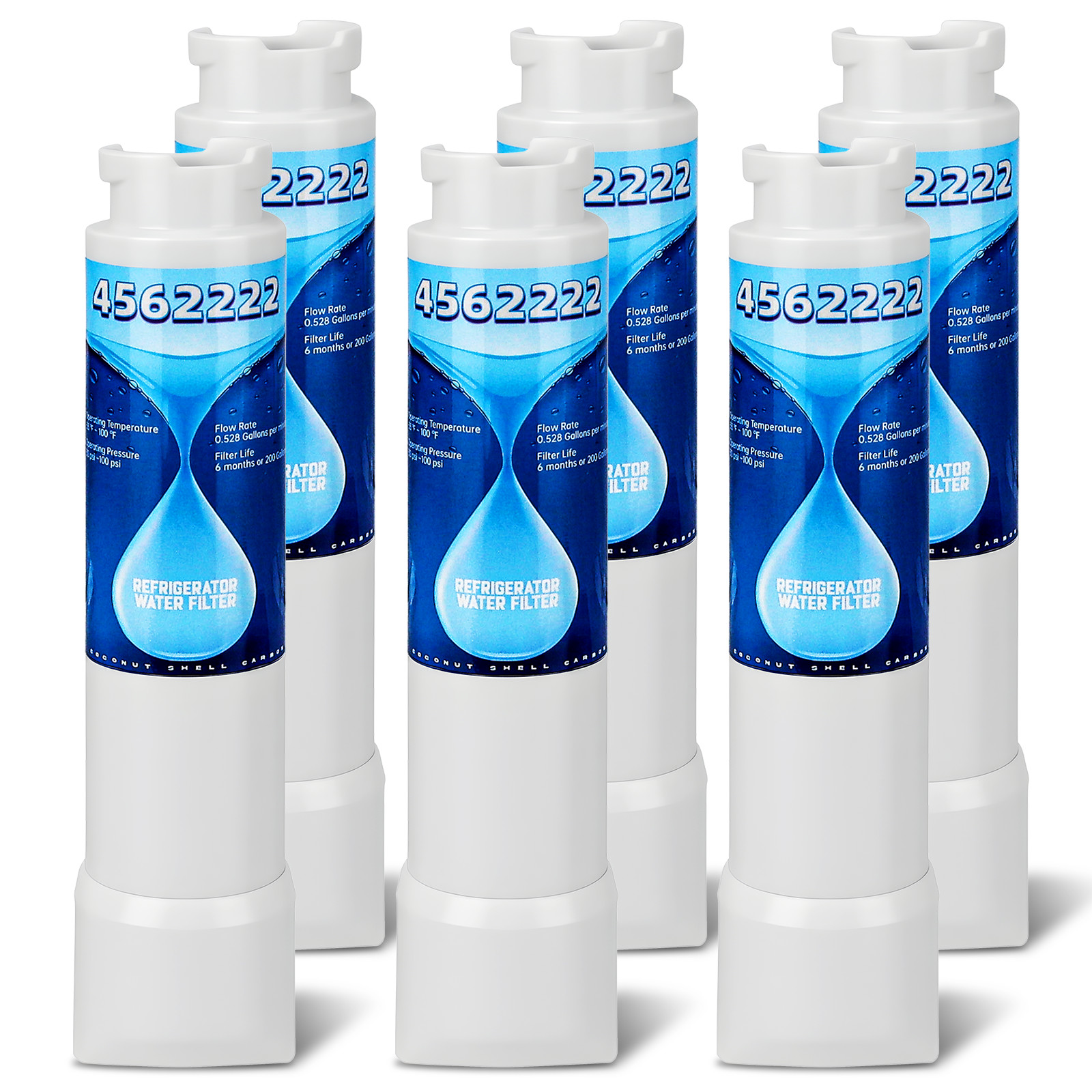 6 PACK Frigidaire EPTWFU01 Pure Source Ultra II Refrigerator Water Filter