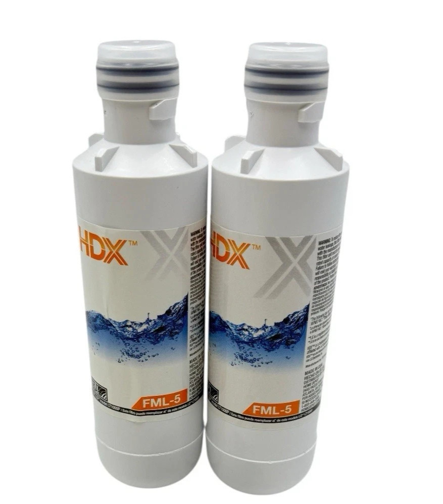 2-Pack HDX FML-5 Refrigerator Water Filters Replacement for LG LT 1000P