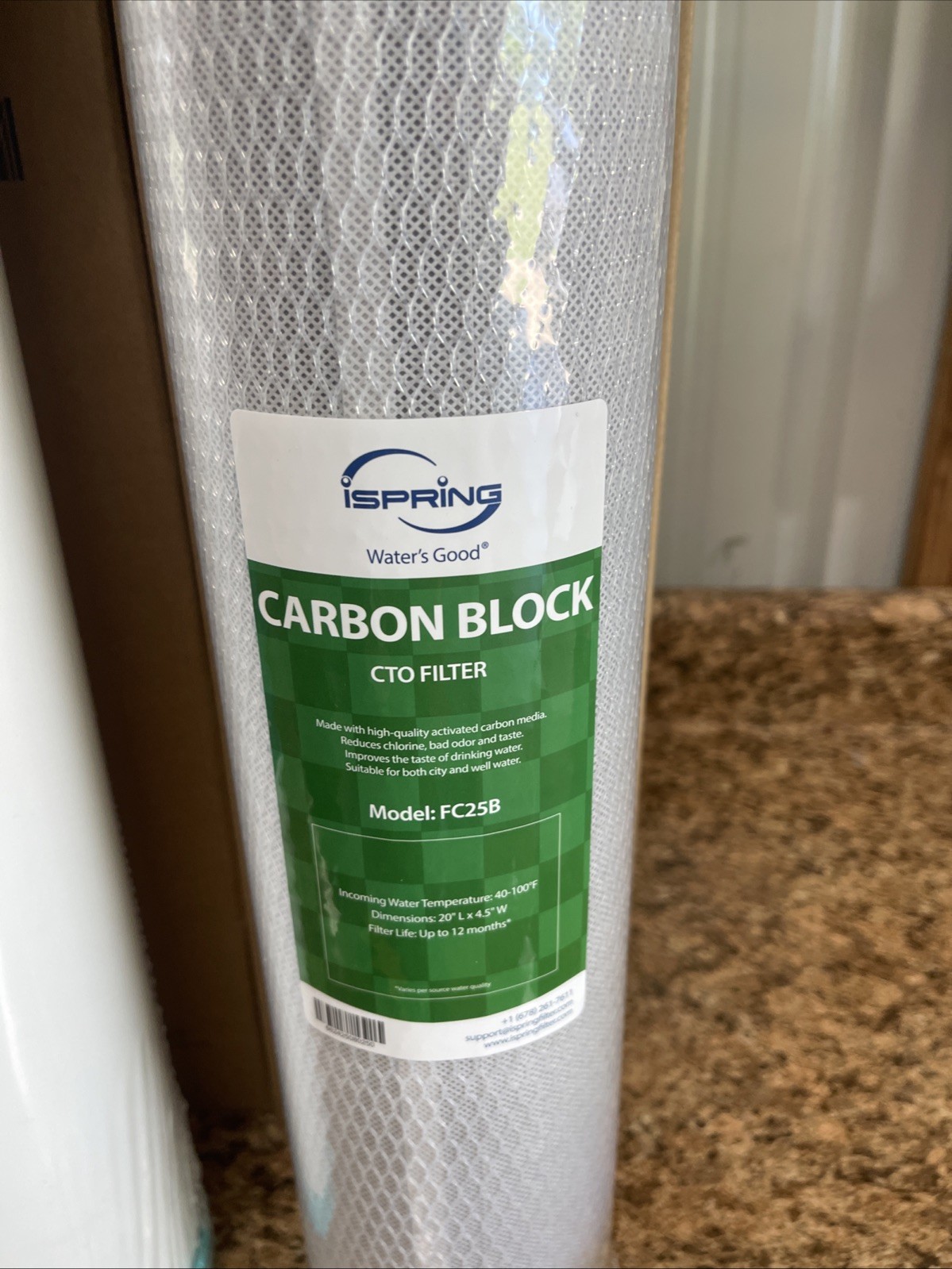 F3WGB32BM 4.5” X 20” 3-Stage Whole House Water Filter Set Replacement Pack with