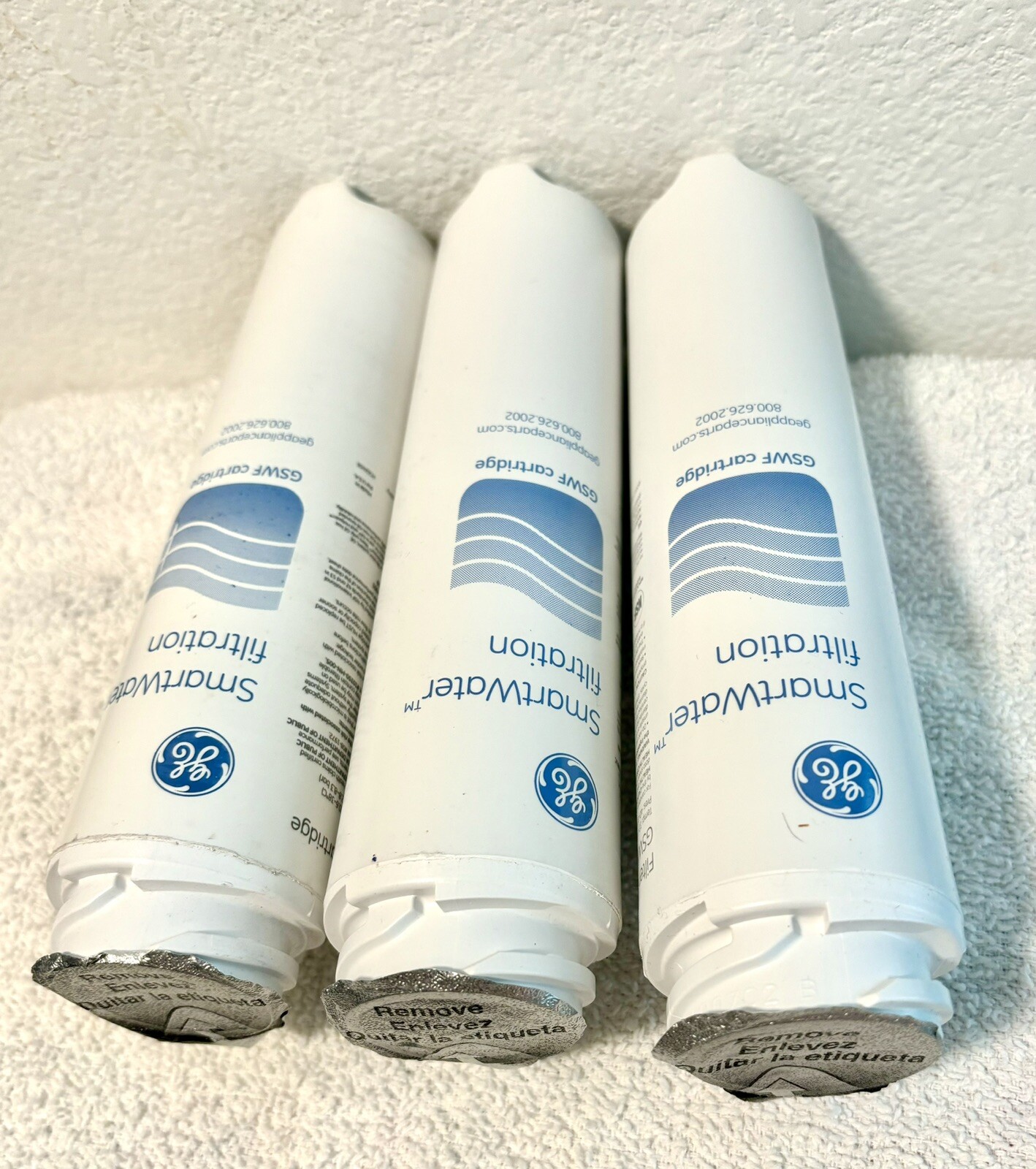 (3-Pack) GE SmartWater MSWF Refrigerator Replacement Cartridge Water Filter
