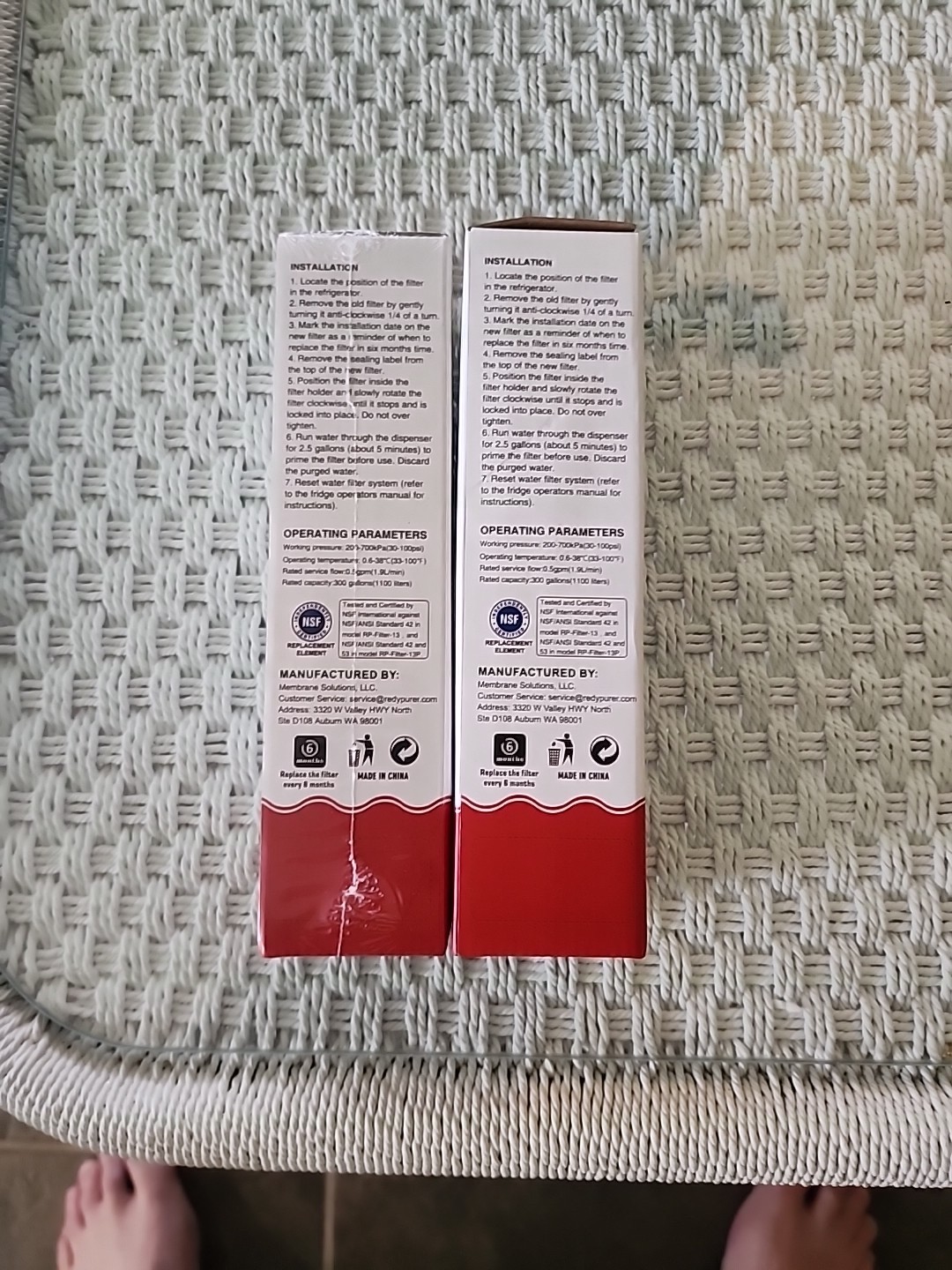 2 Pack Redypure Refrigerator Water Filter Replacement For LG FLT700P,ADQ36006101