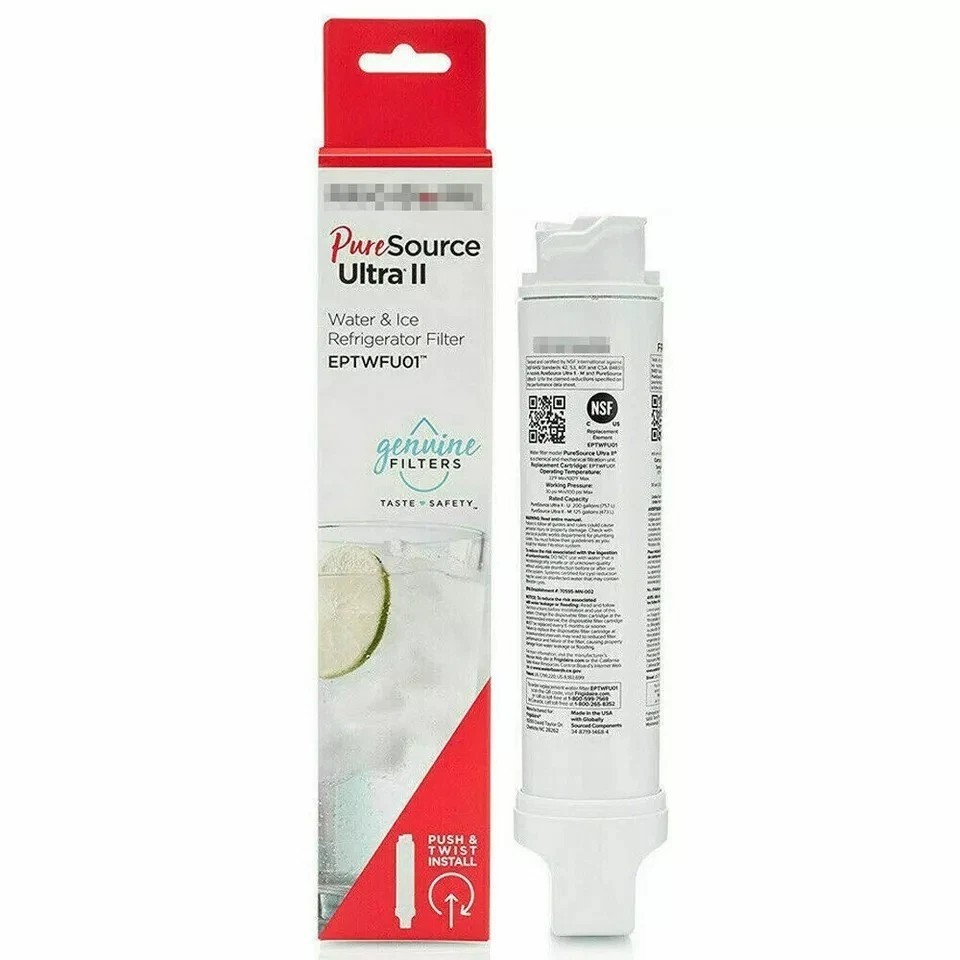 1 PACK NEW Frigidaire EPTWFU01 Pure Source Ultra II Refrigerator Water Filter