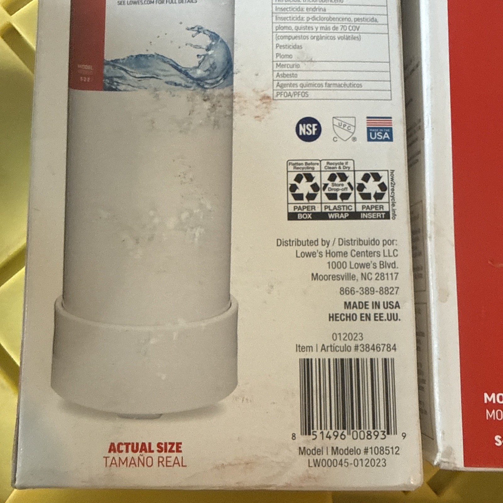 Project Source 3846784 Refrigerator Water Filter 4 Pack (2 Packs Of 2)