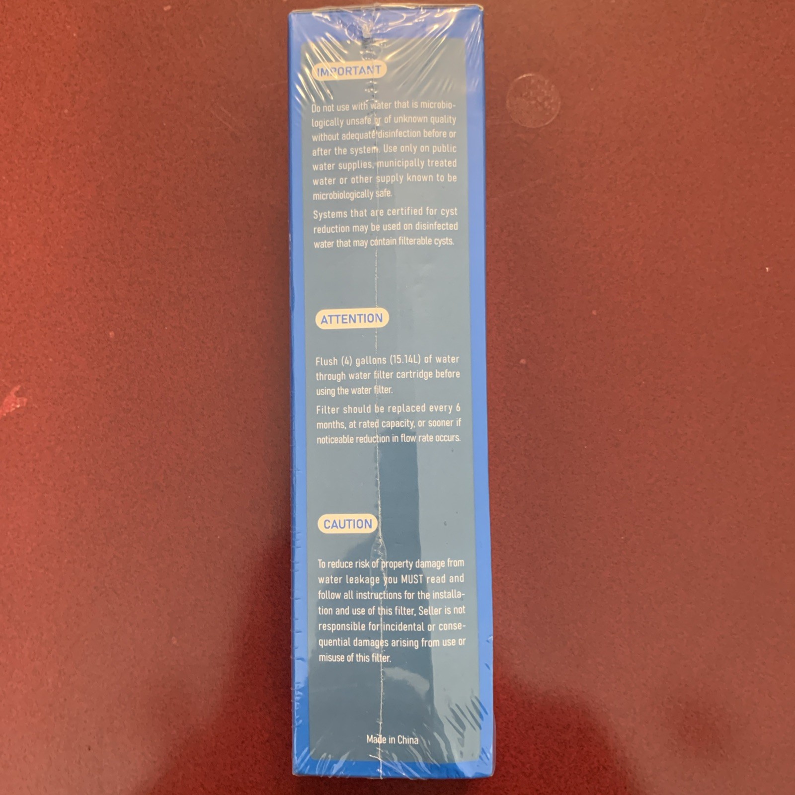 Percola PCL-20 Refrigerator Water Filter NEW SEALED In Box