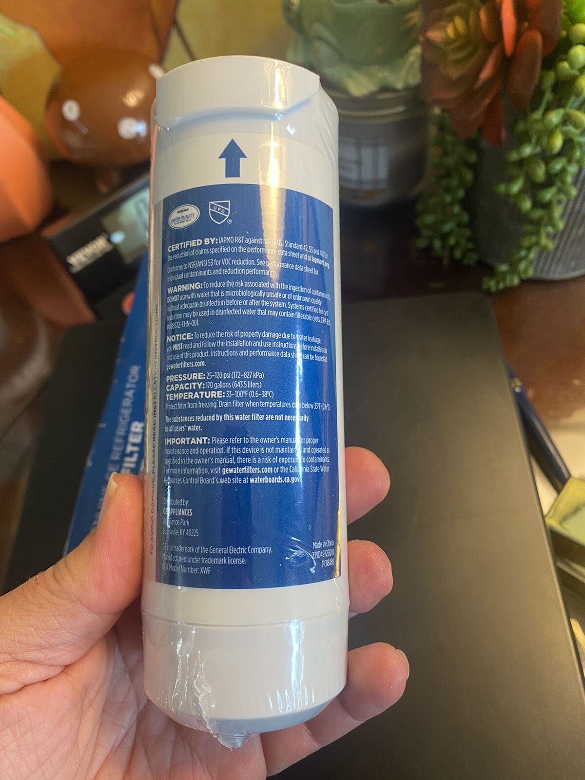 GE Appliances XWF Water Filter – White