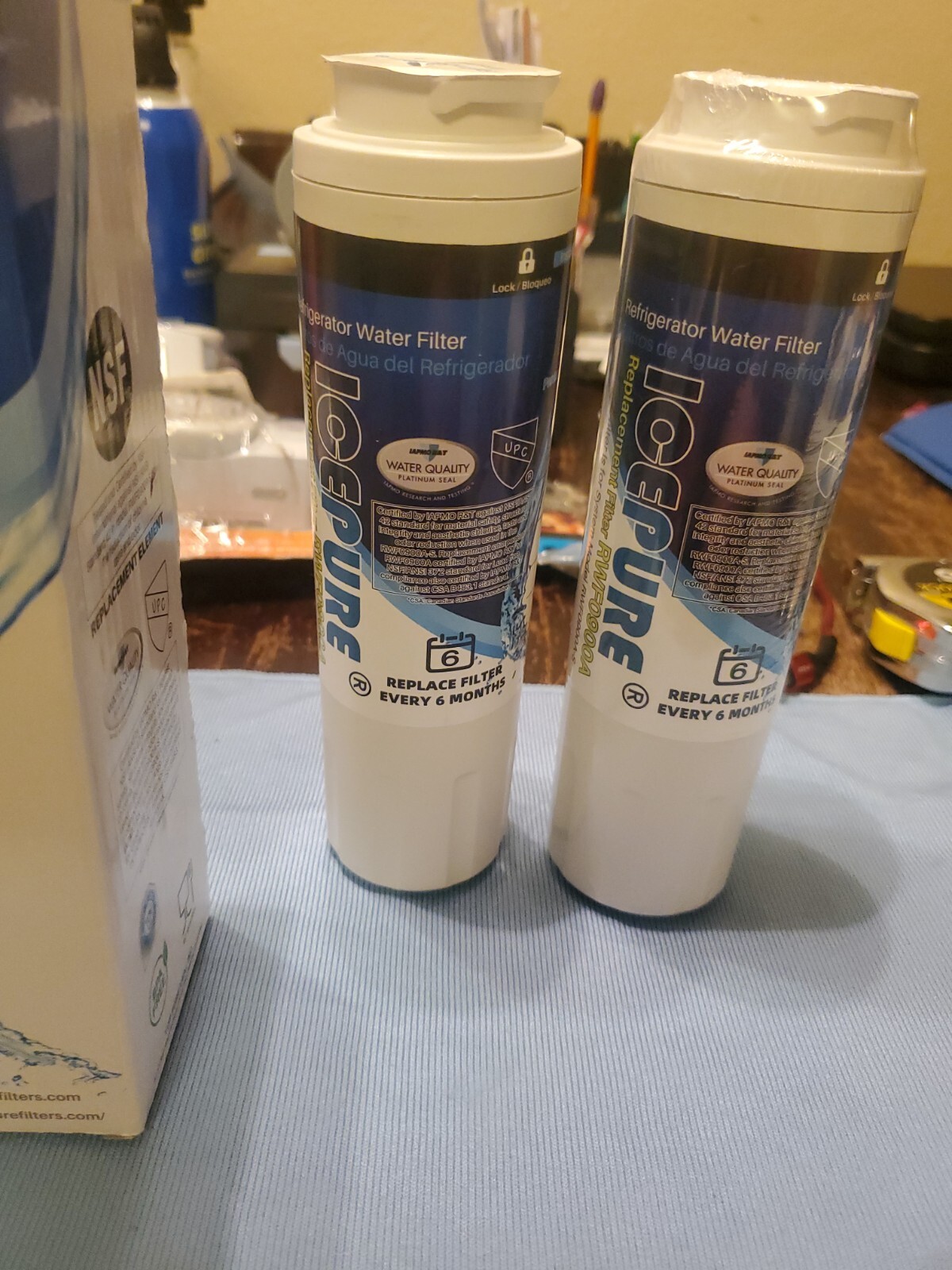 Lot Of 2 IcePure RWF0900A Refrigerator Water Filter. See Description