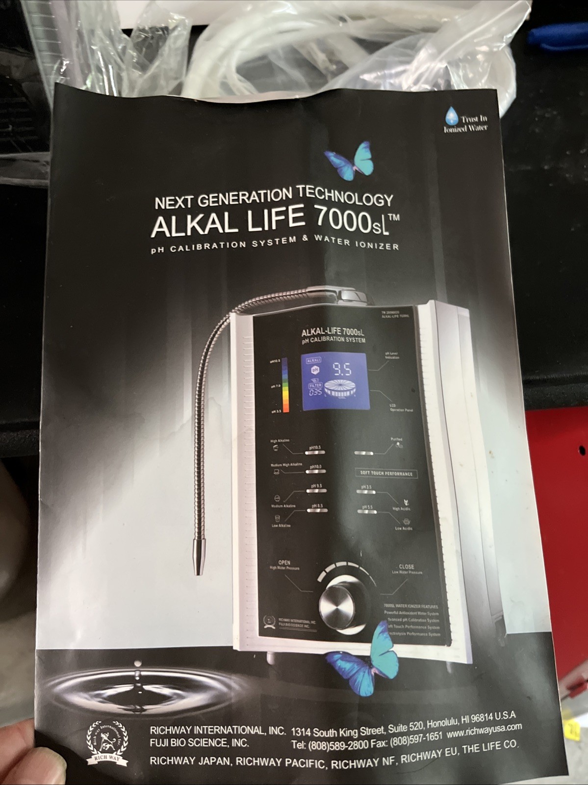 Alkal-Life 7000sl Water Ionizer 7-Stage 1.8L Chlorine Filter See Description