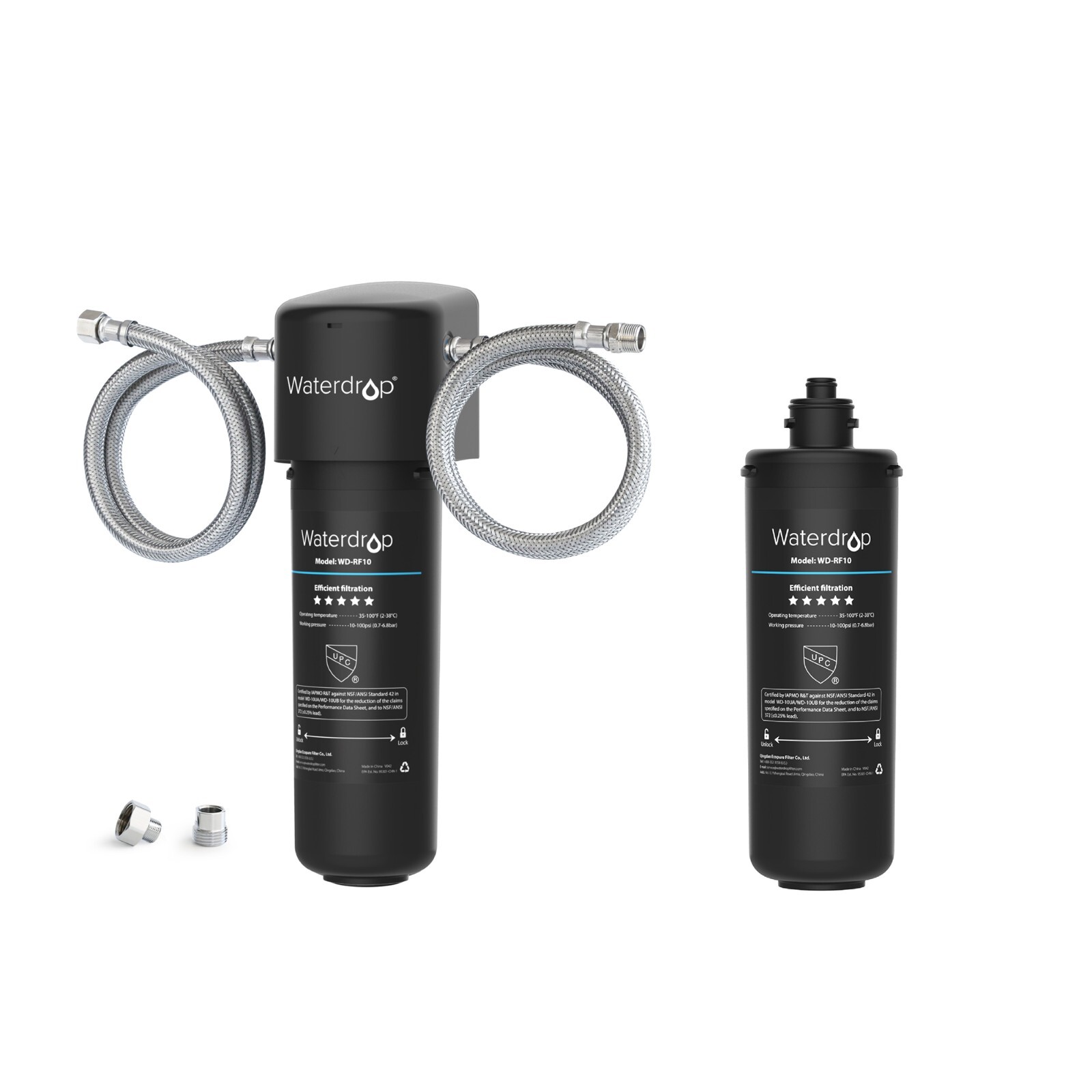 Waterdrop 10UA Under Sink Water Filter System With RF10 Water Filter, 8000 GAL