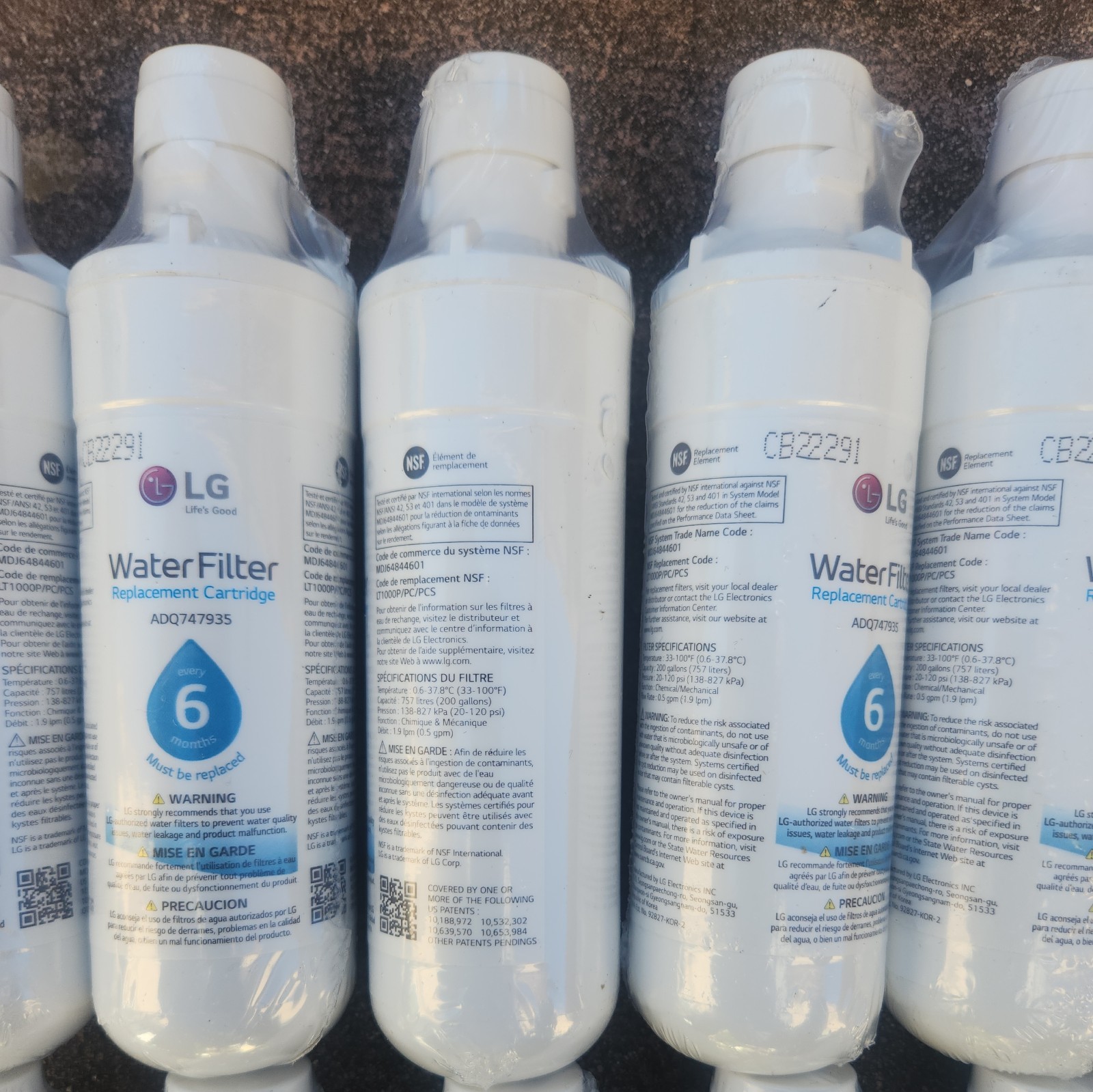 21 Pack LG LT1000P / ADQ747935 Replacement Refrigerator Fridge Water Filter