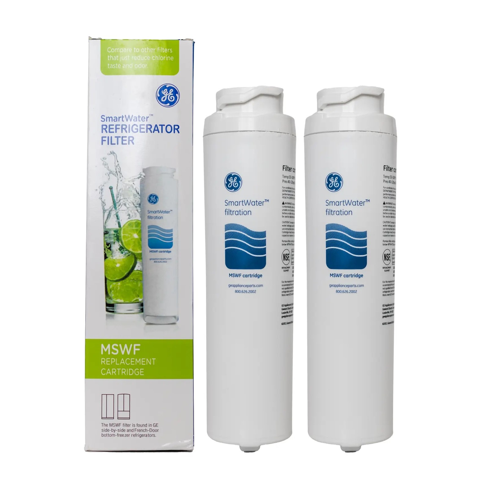 USA NEW 3 PACK GE MSWF SmartWater Refrigerator Replacement Water Filter Sealed