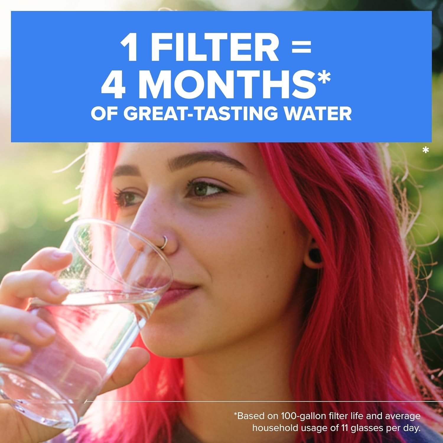 Brita Faucet Mount Water Filter System Chrome, No-Wait Filtration, Easy Install