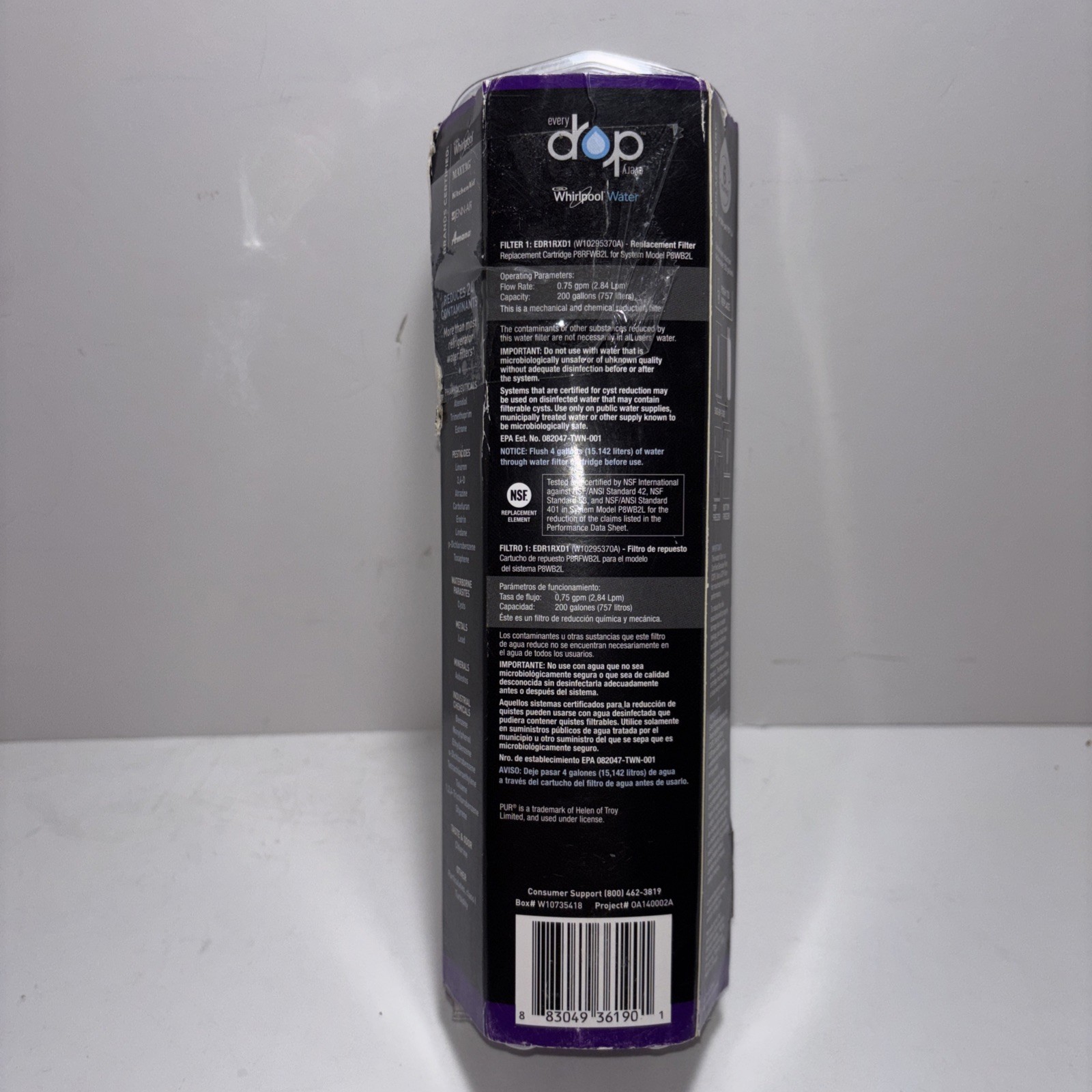 Genuine ΕDR1RXD1 Refrigerator ICE Filter US – Seller