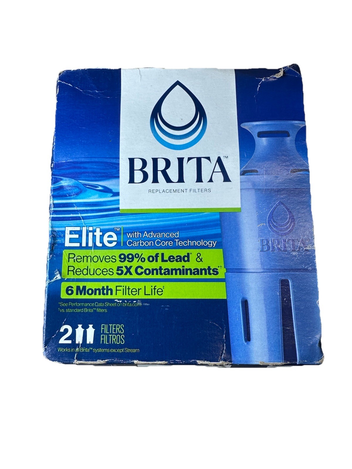 Brita Elite Replacement Water Filter 2 Pack, New and Sealed