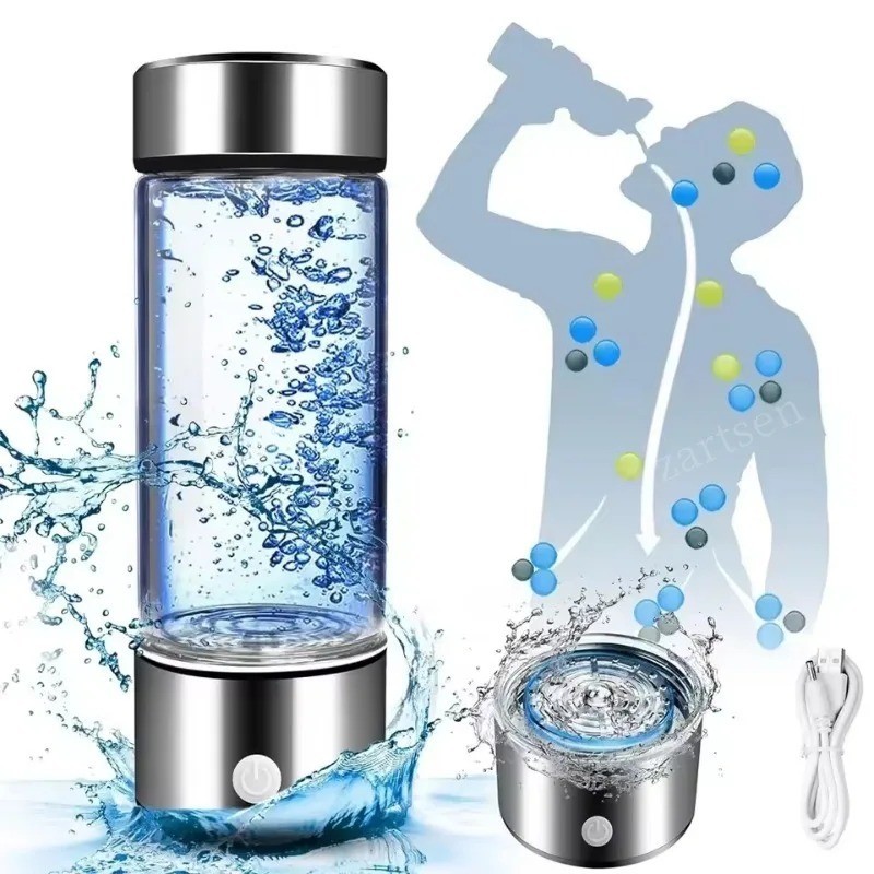 2026 Upgraded Hydrogen Water Bottle, 2400 Hydrogen Water Bottle Generator, Hydro