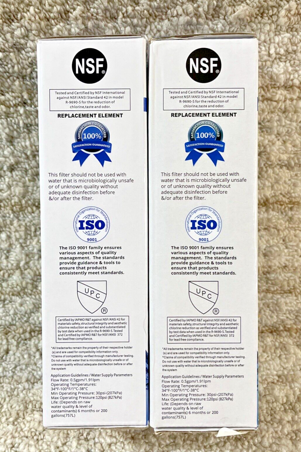 2 NEW Refresh Replacement Water Filter R 9690 For Kenmore Refrigerators