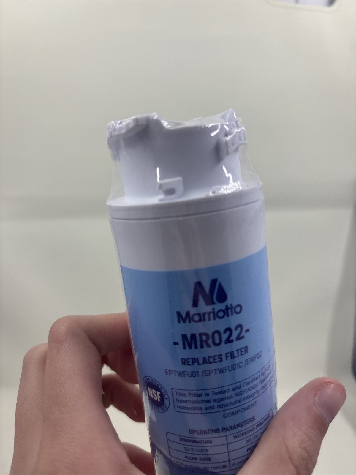 Marriotto MR022 Replacement Water Filter -New Sealed