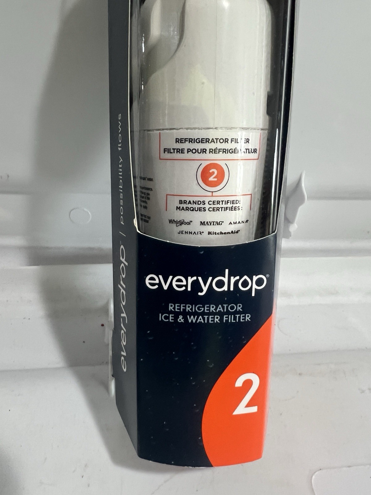 Ice and Water Refrigerator Filter 2 EDR2RXD1 Single NEW