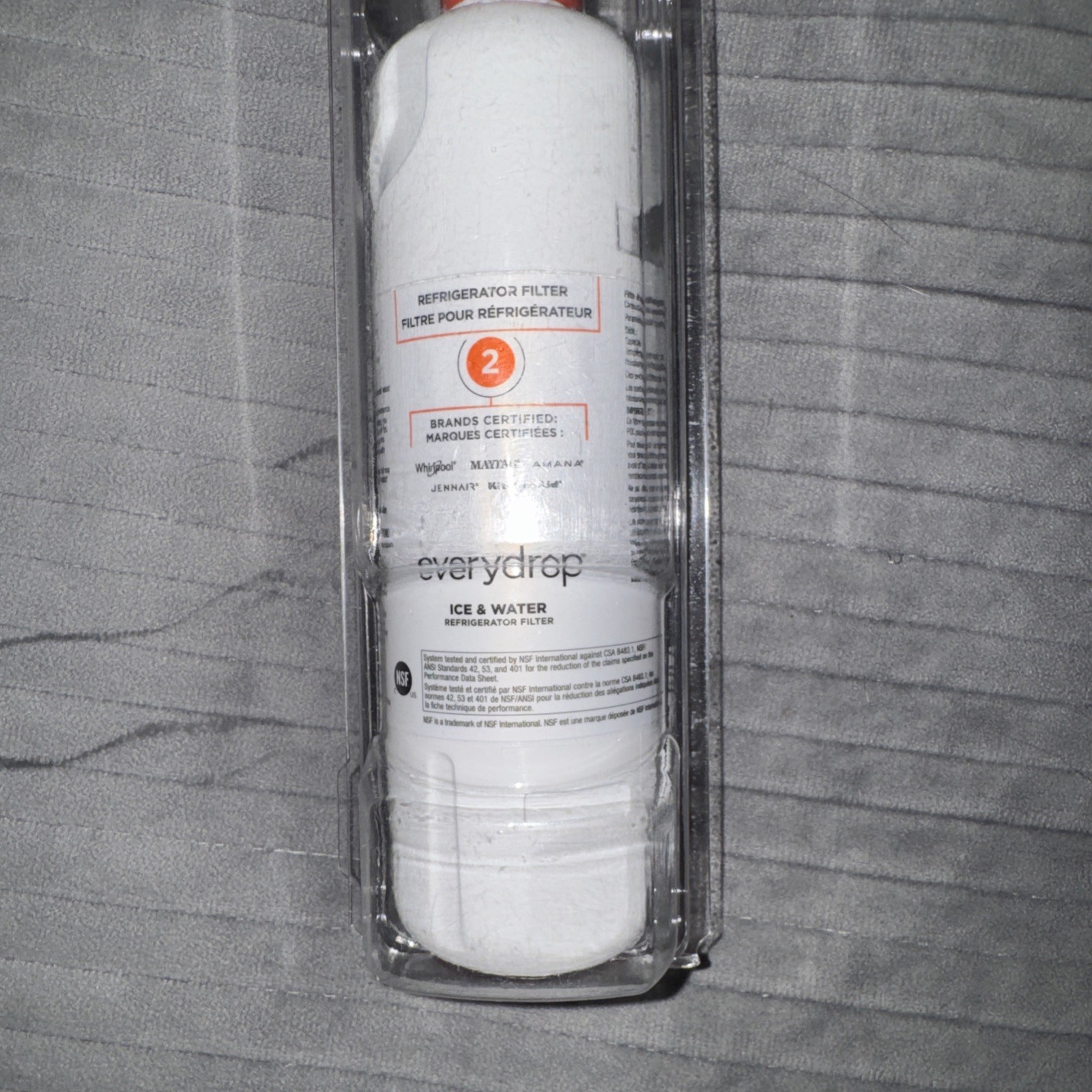 Refrigerator Filter 2 EveryDrop Ice and Water Filter by Whirlpool Single