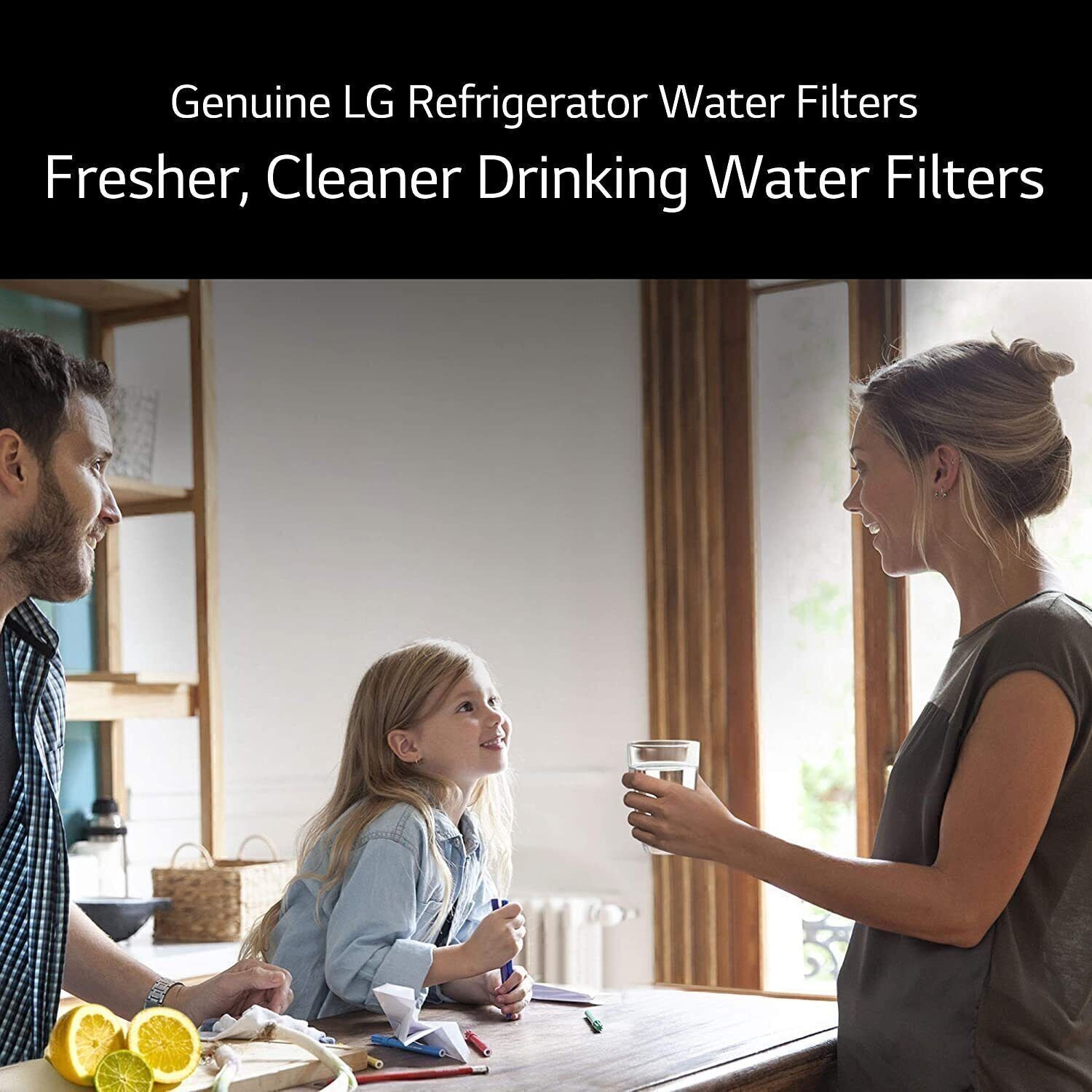 2 Pack LG LT1000P Refresh Refrigerator Ice Water Filter ADQ747935 GF-D706BSL USA
