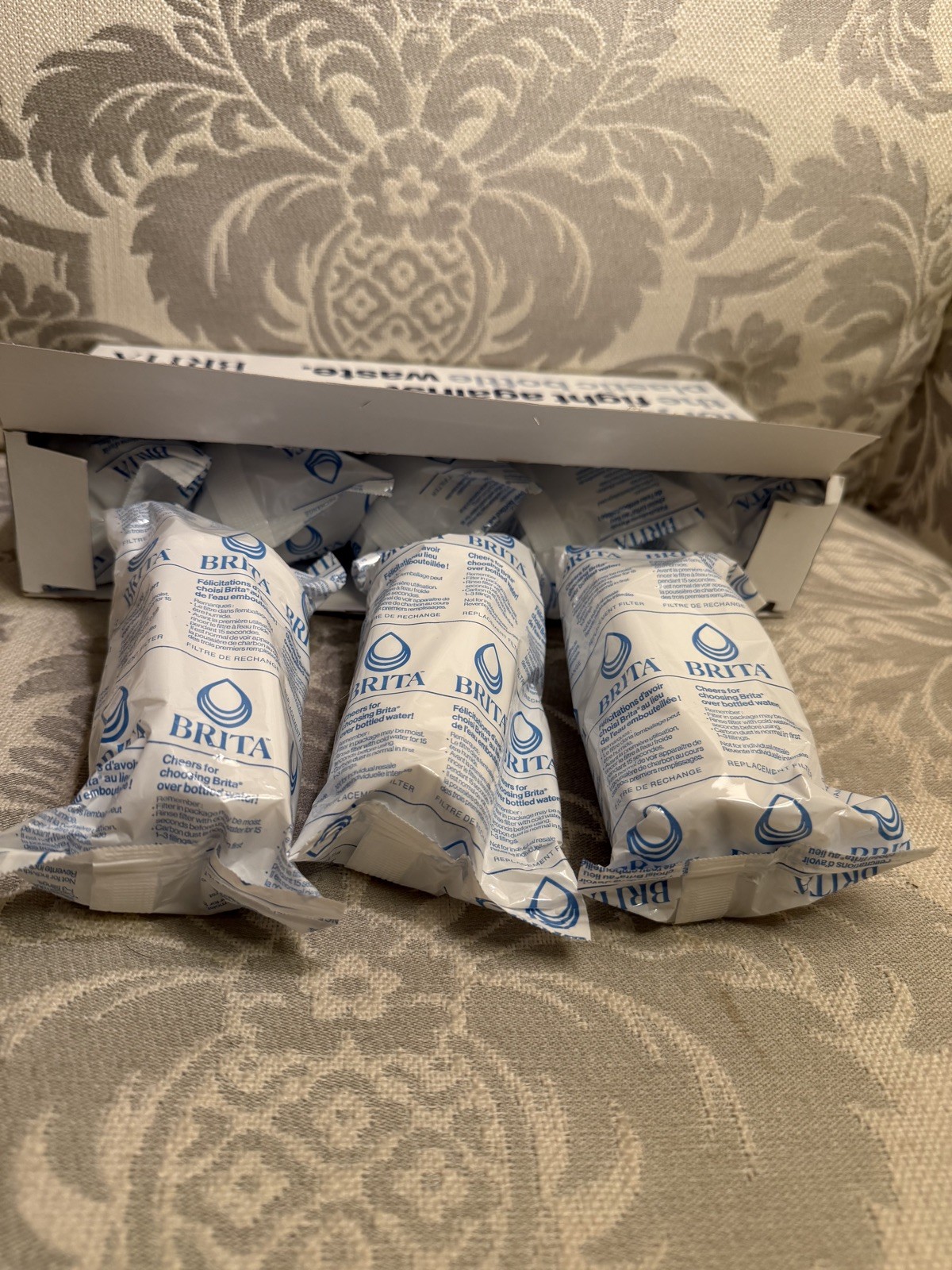 Genuine Brita Standard Replacement Water Filters 8 Pack Pitcher Open Box