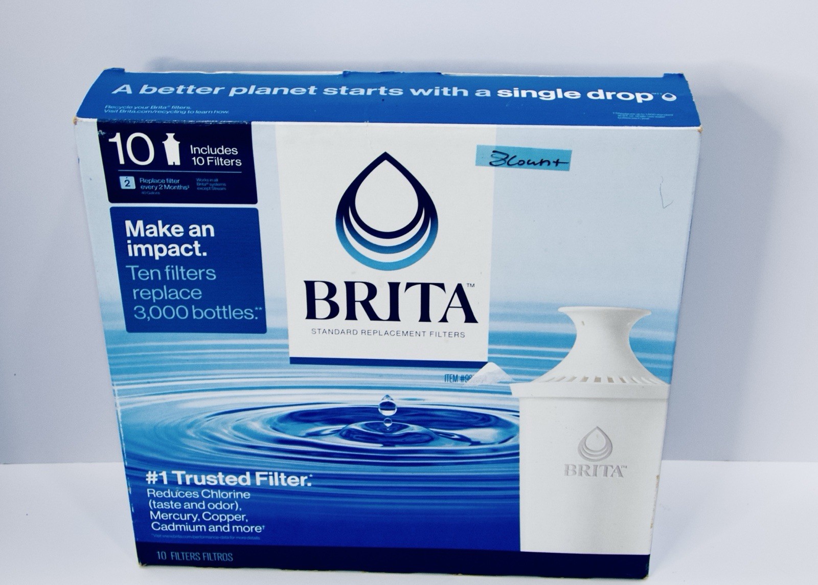 Brita Genuine 987554 Water Standard Replacement Filters 8 FILTERS