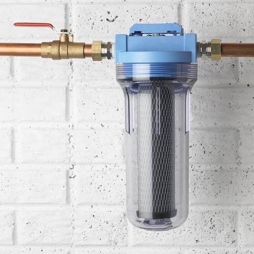 10″ Whole House Valve In Head Water Filter System Sediment Sand TO1 Cartridge