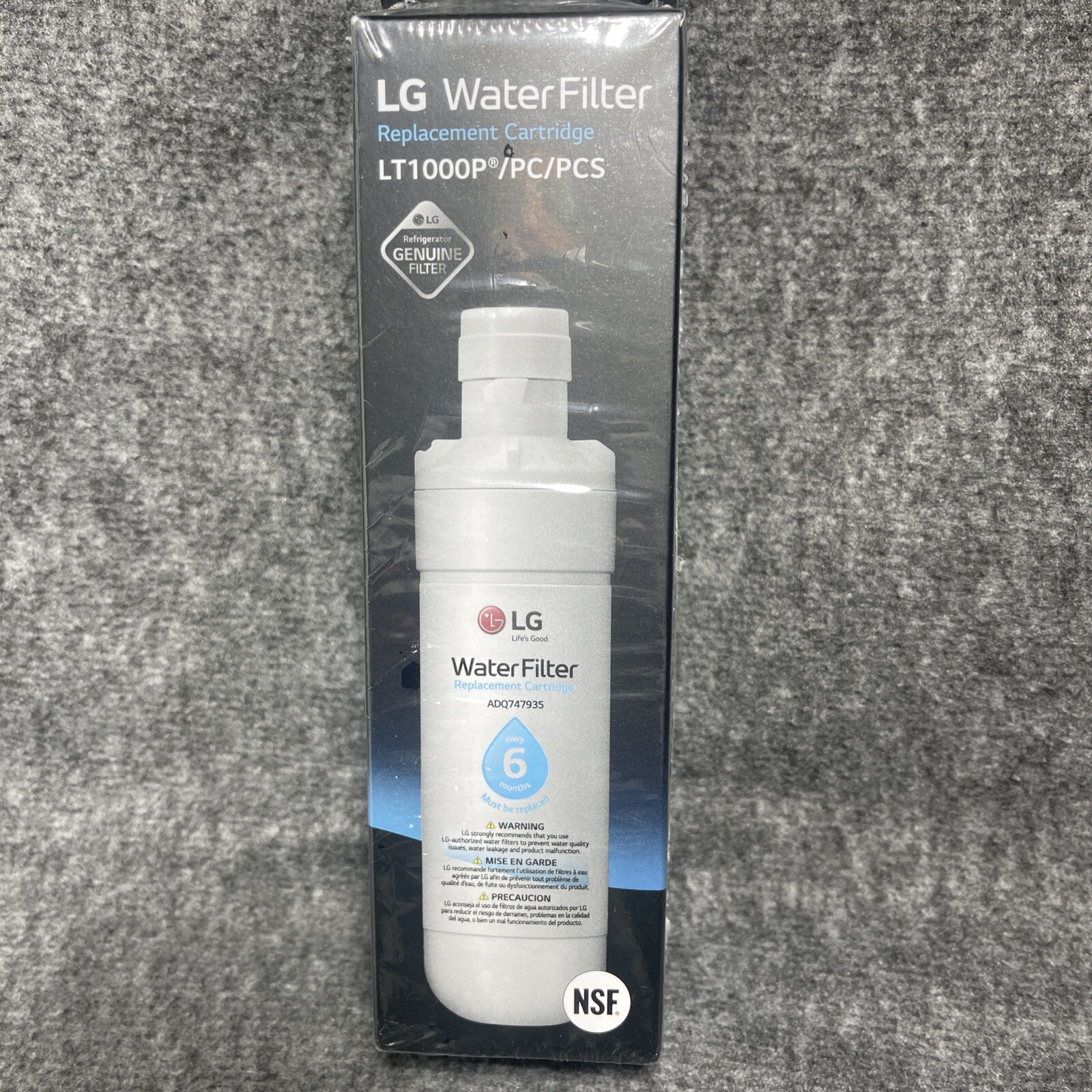 LG LT1000P 6Month / 200Gal Capacity Replacement Refrigerator Water Filter NIB