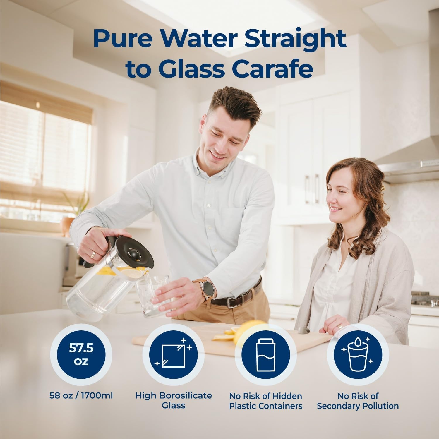 Bluevua RO100ROPOT-UV Reverse Osmosis System Countertop Water Filter