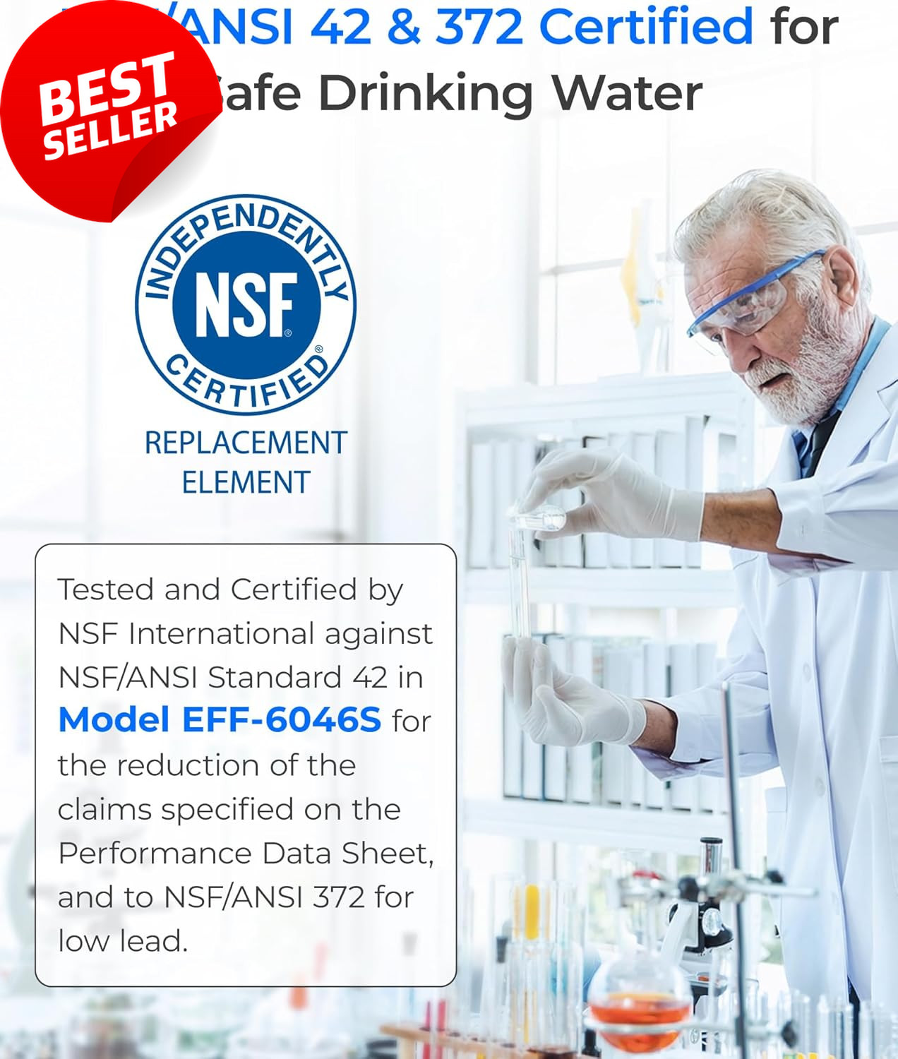 LT1000PC Refrigerator Water Filter NSF Certified Replacement for LG LT1000P
