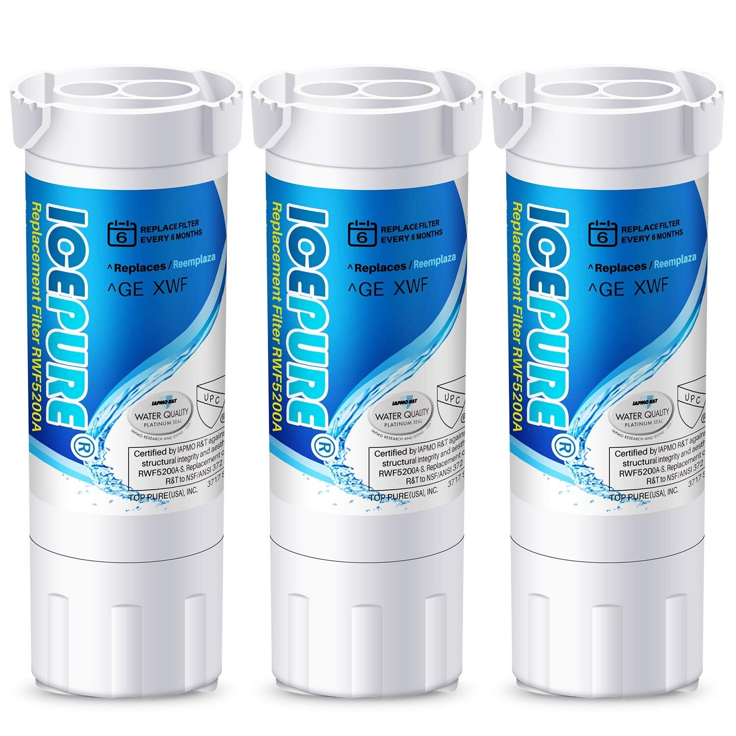 ICEPURE Compatible With GE®XWF（𝐍𝐎𝐓 𝐗𝐖𝐅𝐄）GE French doors and side-by-side