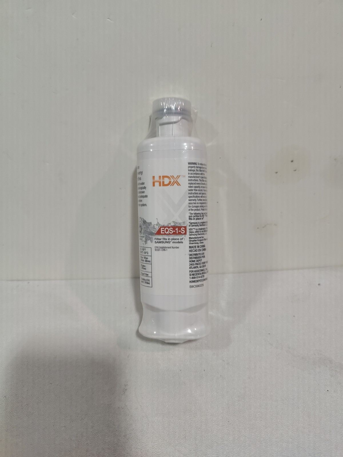 HDX EQS-1-S Standard Refrigerator Water Filters For Samsung HAF-QIN
